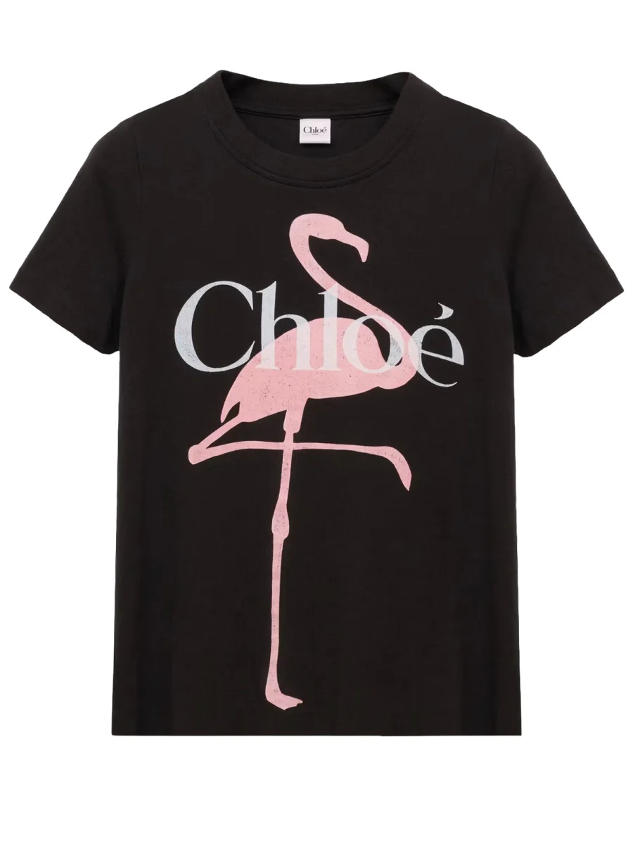 CHLOÉ Baby Fit Logo T-shirt in Cotton Jersey