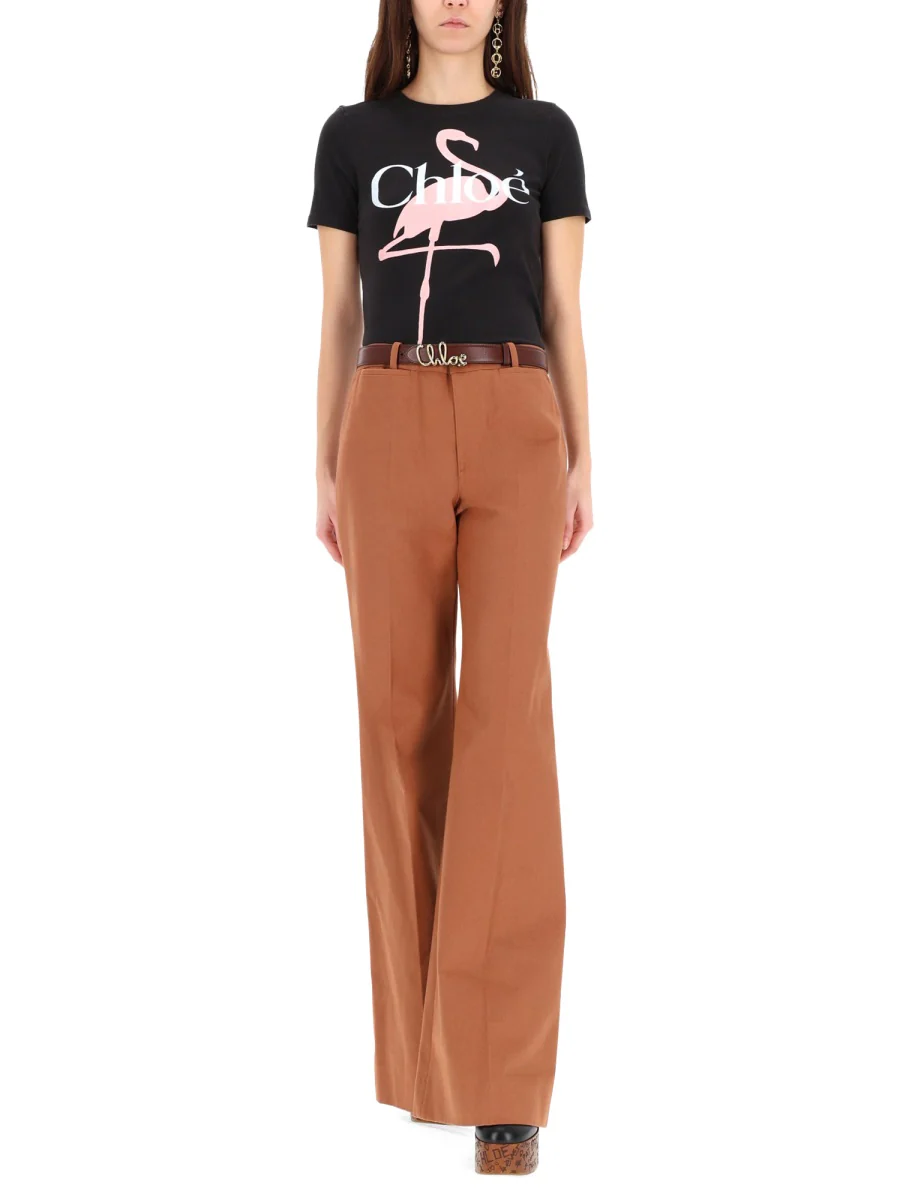 CHLOÉ Baby Fit Logo T-shirt in Cotton Jersey - Image 6
