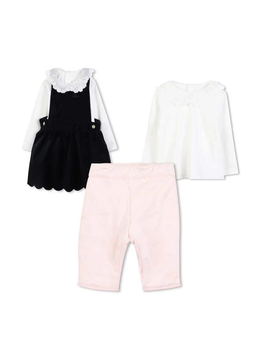 CHLOÉ Baby Gift Set Dress & T-shirt