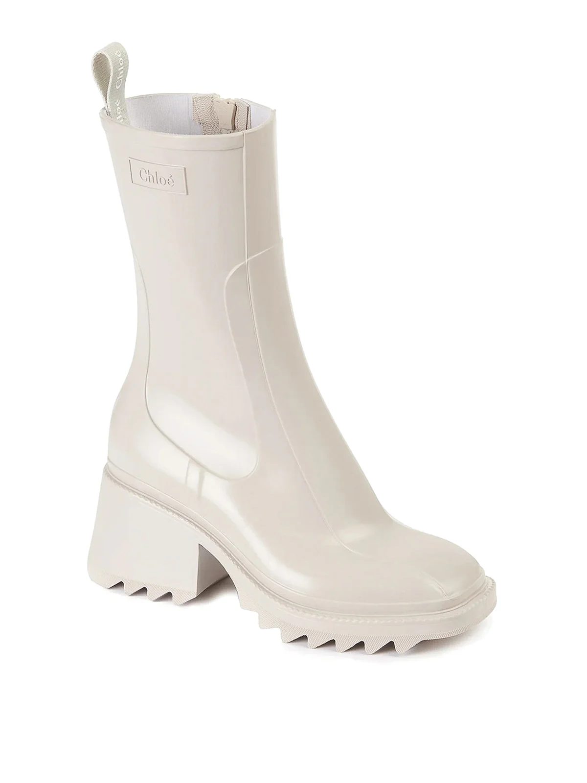 Chloé Back Loop Ankle Boots with Square Toe and 50mm Heel Height - Image 4