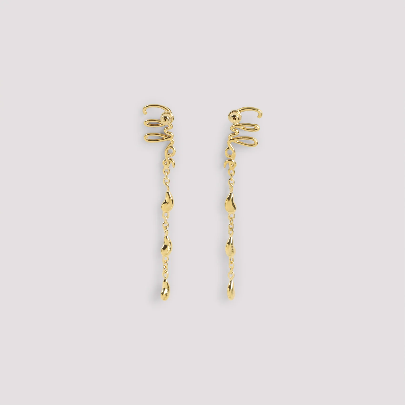 Chloe Brass Hoop Earrings - Image 4