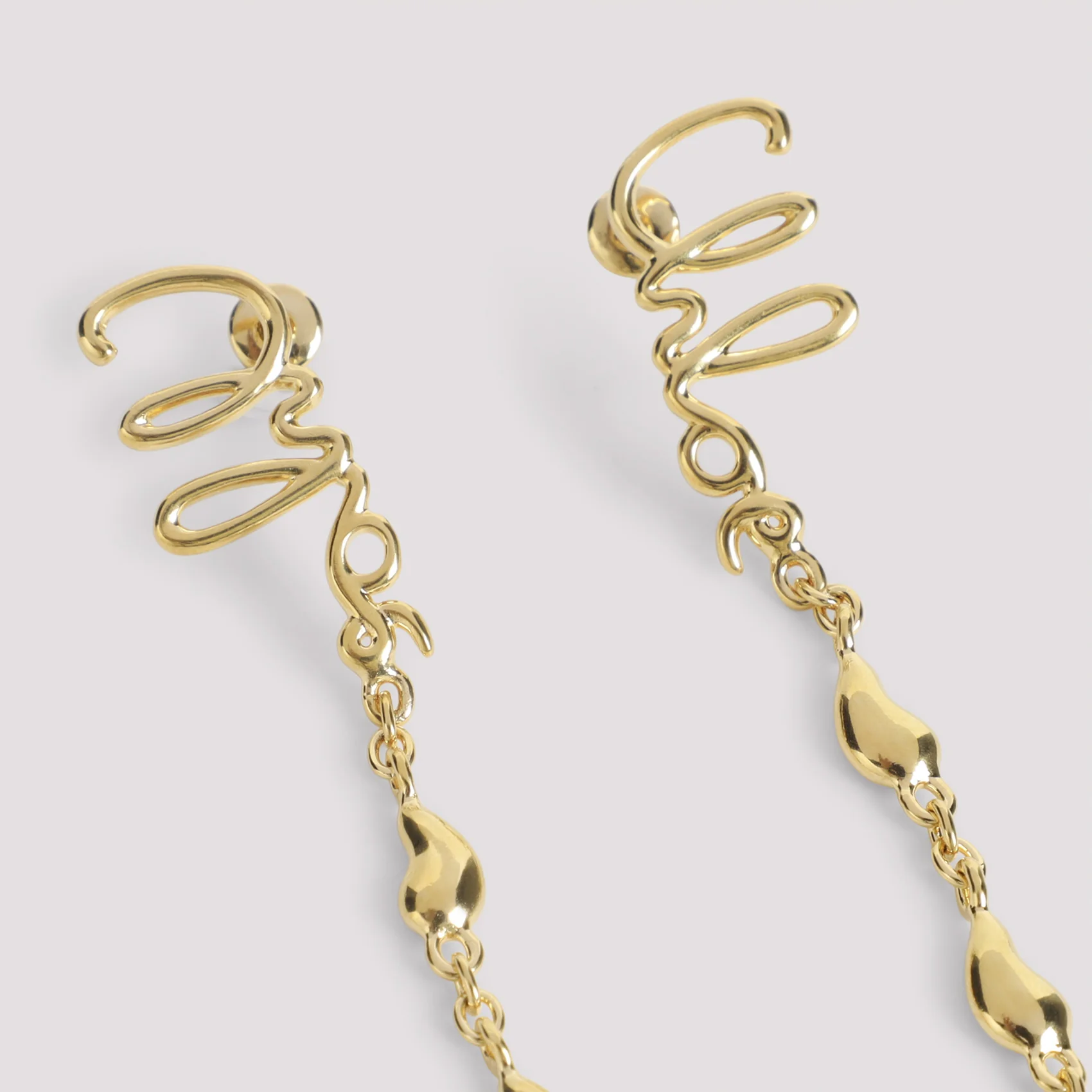 Chloe Brass Hoop Earrings - Image 5