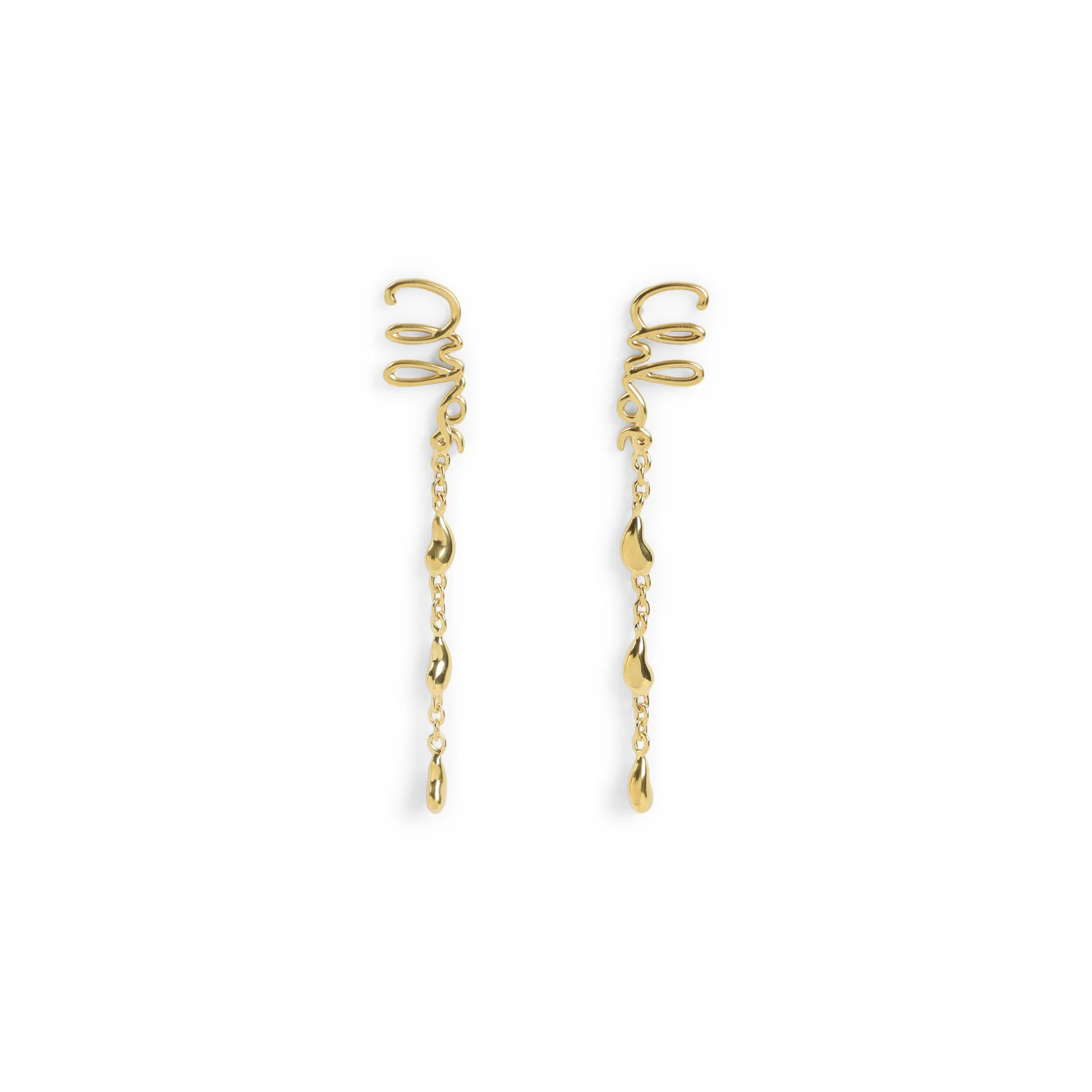 Chloe Brass Hoop Earrings - Image 6