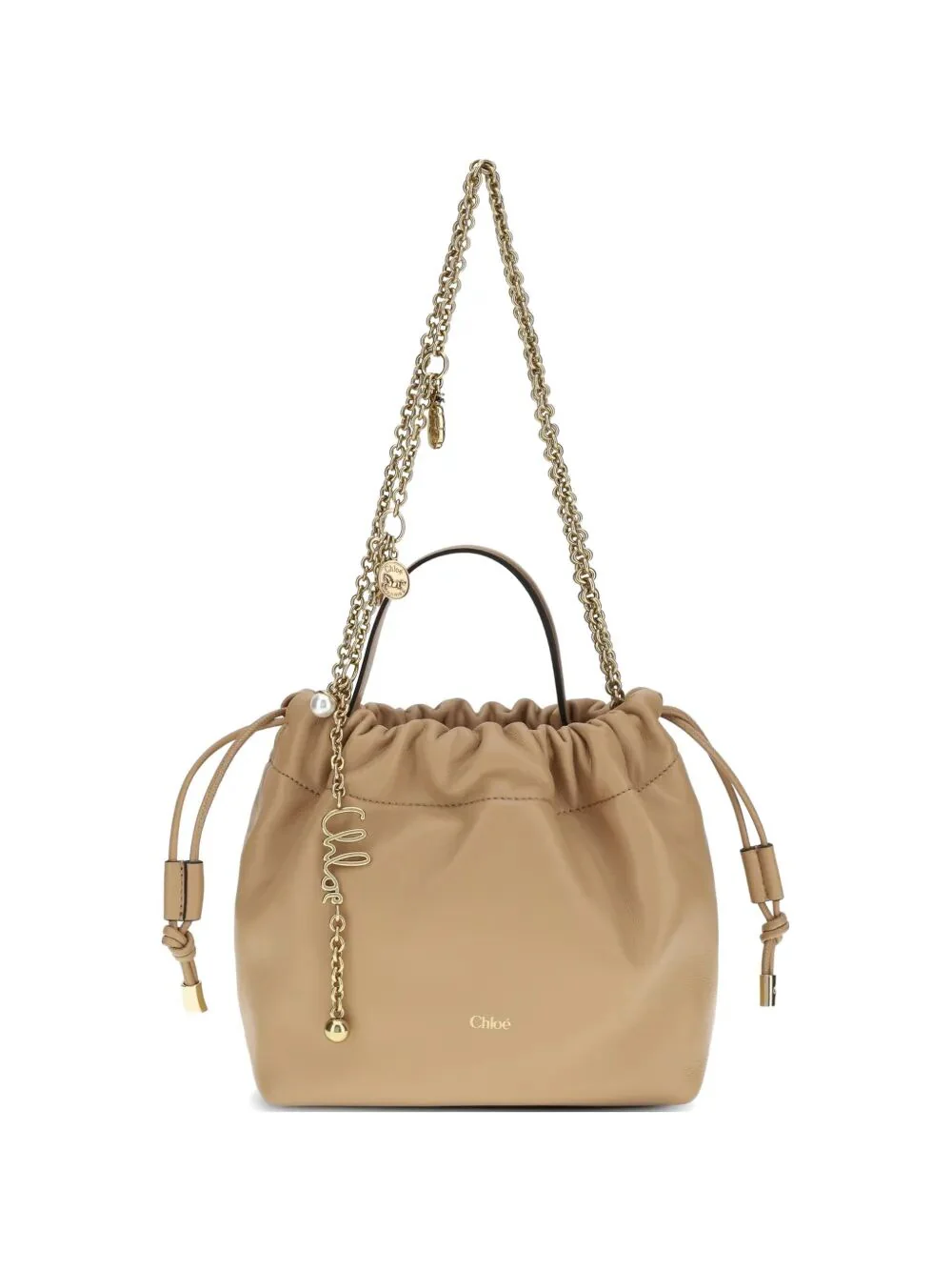 CHLOÉ Chain Charm Bucket Bag