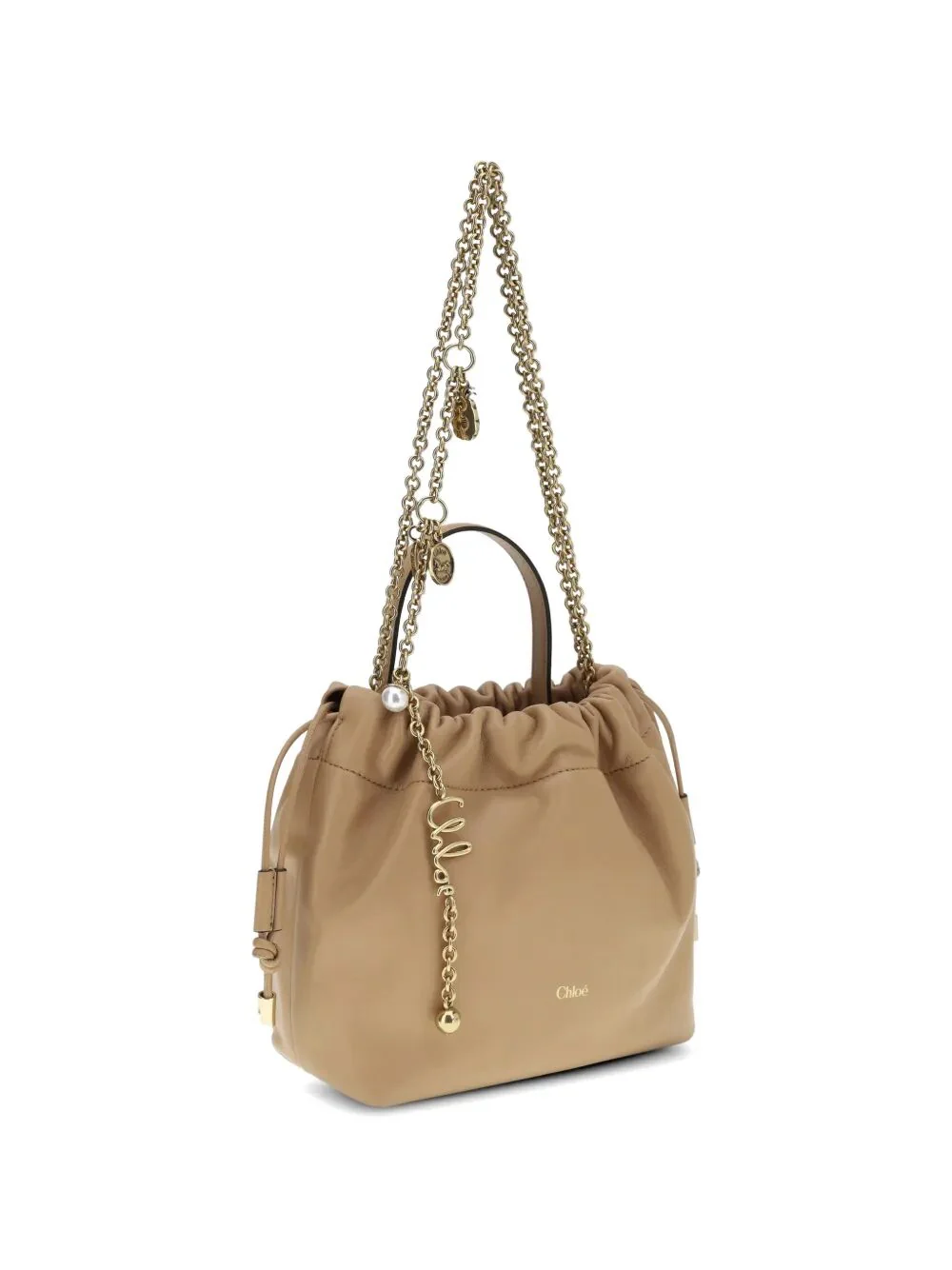 CHLOÉ Chain Charm Bucket Bag - Image 3