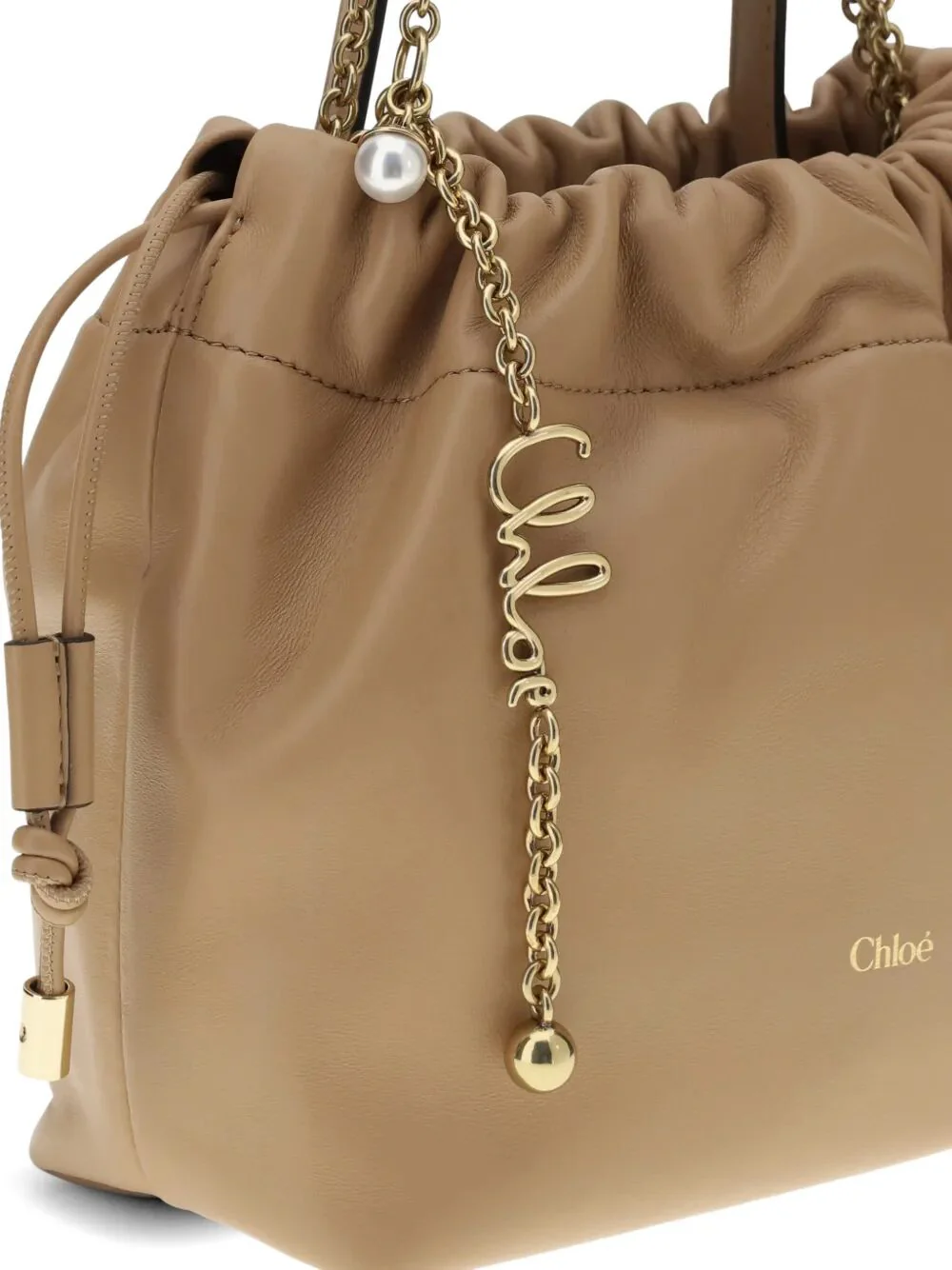 CHLOÉ Chain Charm Bucket Bag - Image 4