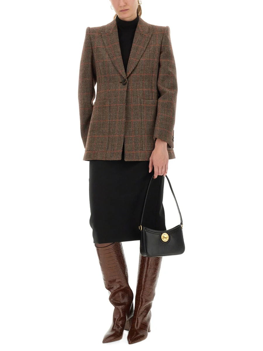 CHLOÉ Checked Wool Blazer - Image 2
