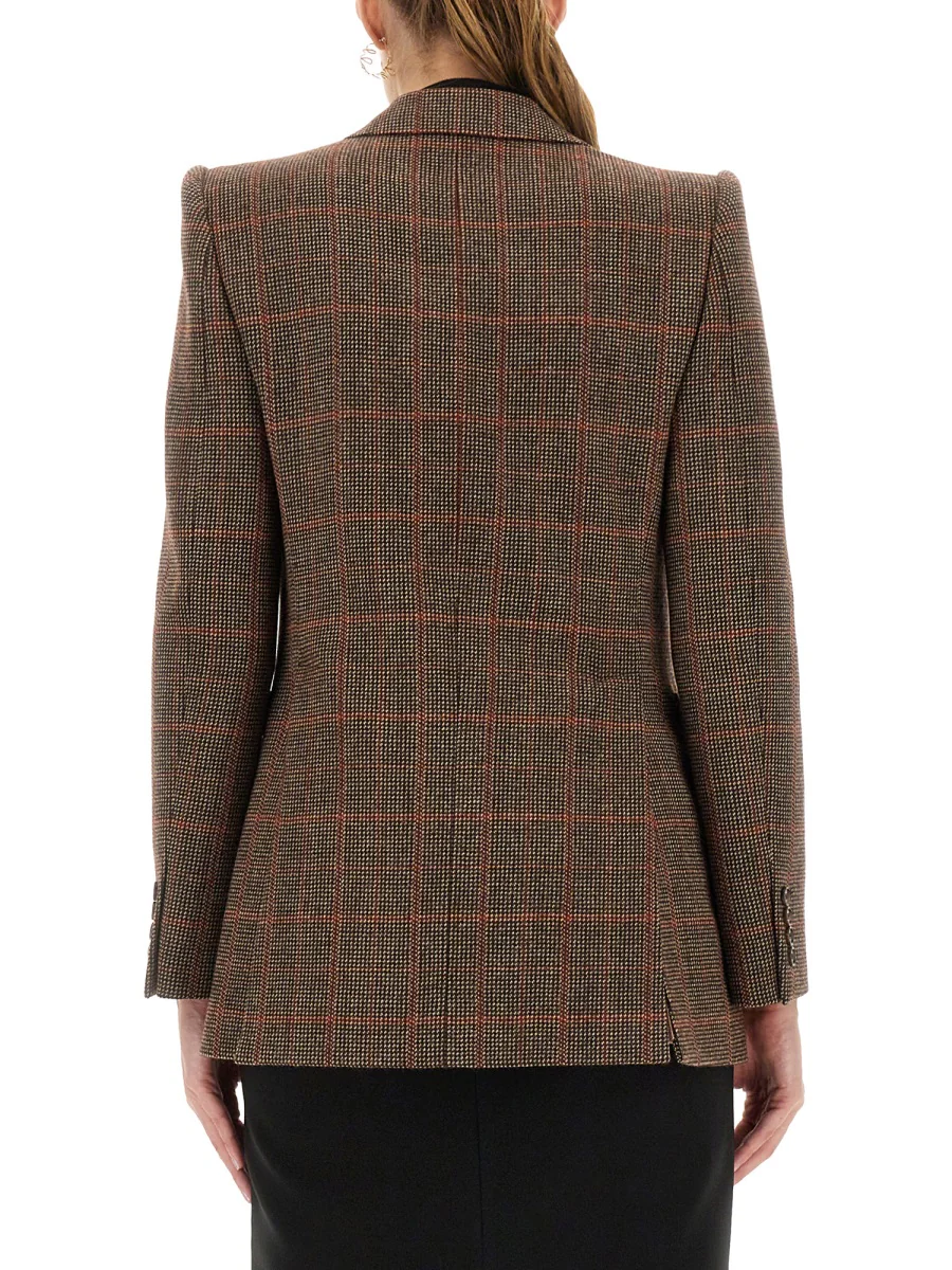 CHLOÉ Checked Wool Blazer - Image 3