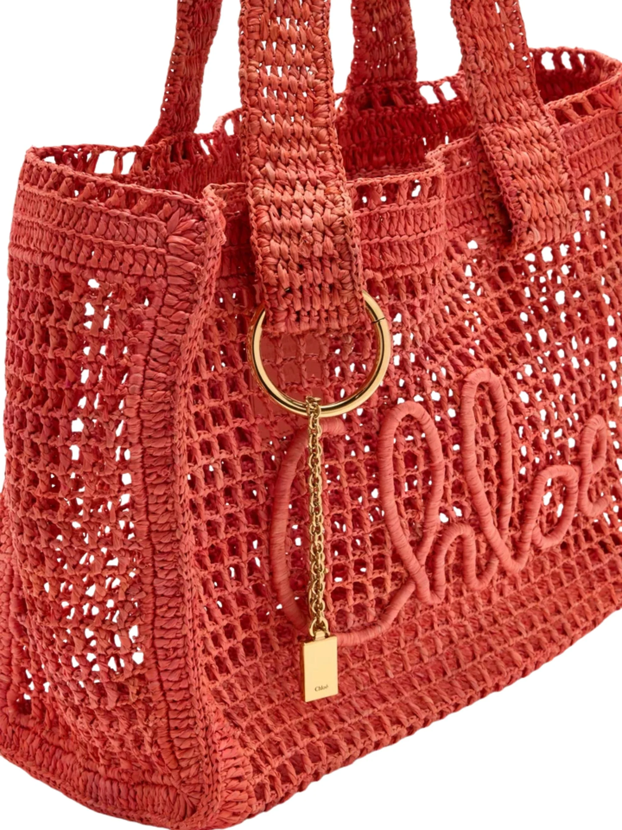Chloé Chloè Summer Banana East-west Tote Bag in Raffia - Image 3