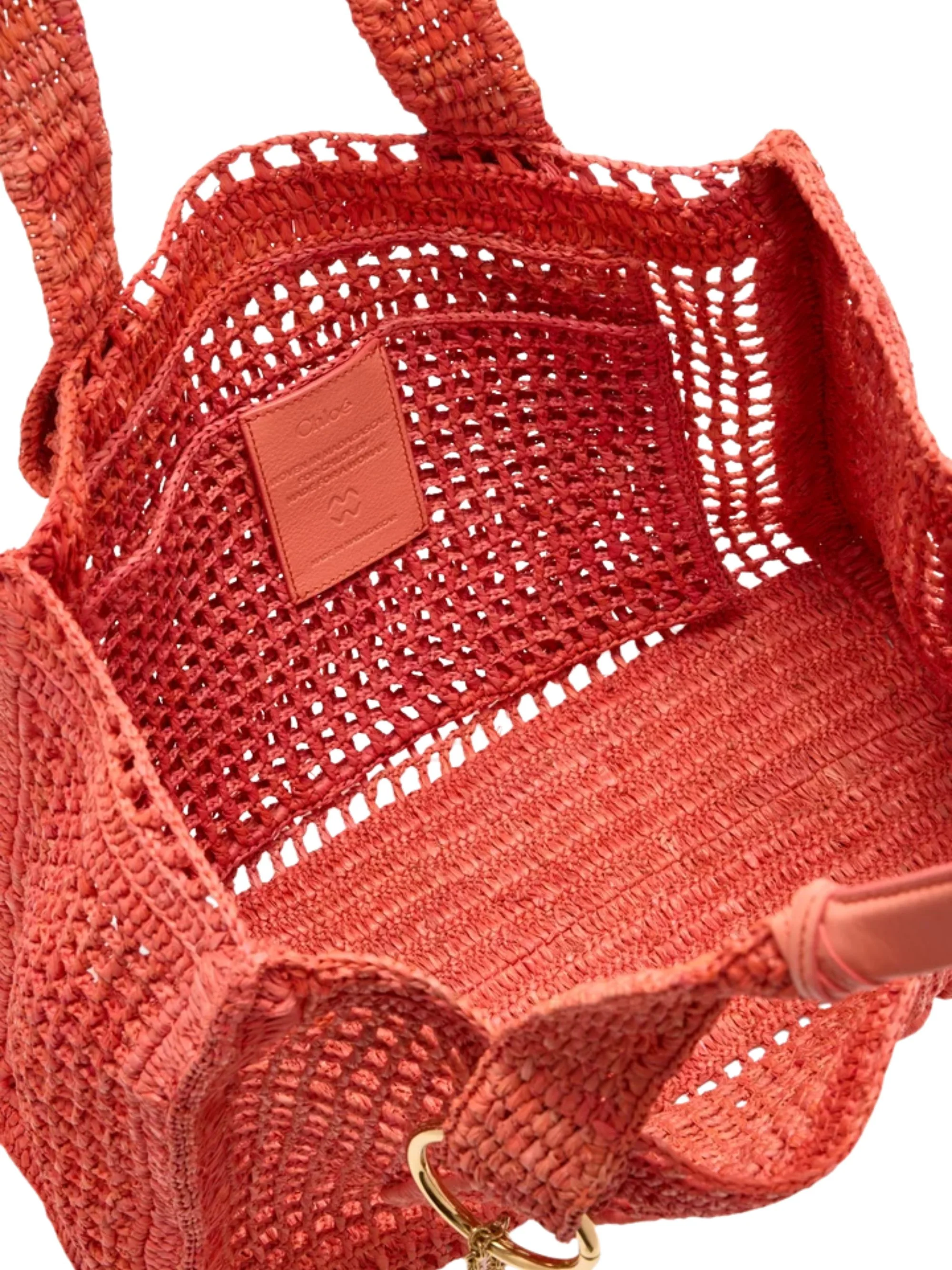 Chloé Chloè Summer Banana East-west Tote Bag in Raffia - Image 4