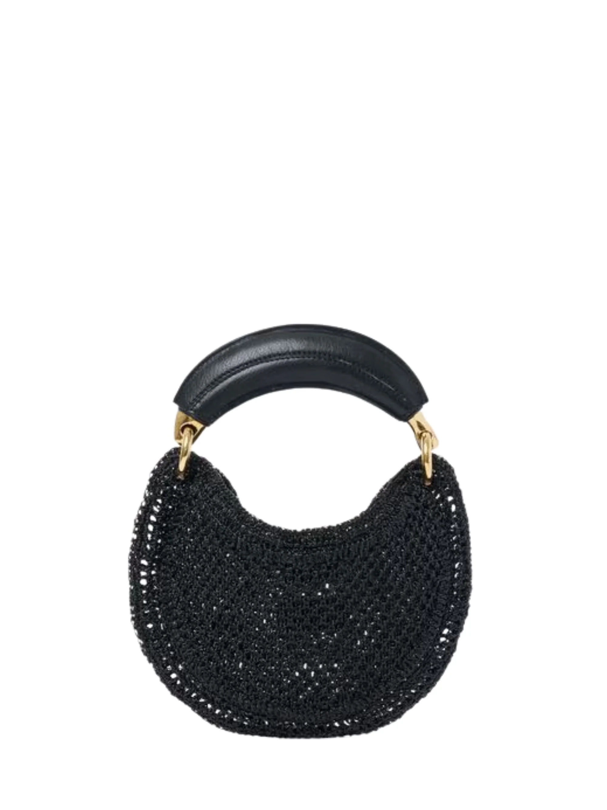 Chloé Chloè Summer Banana Mini Hobo Bag in Metallic Crochet - Image 3