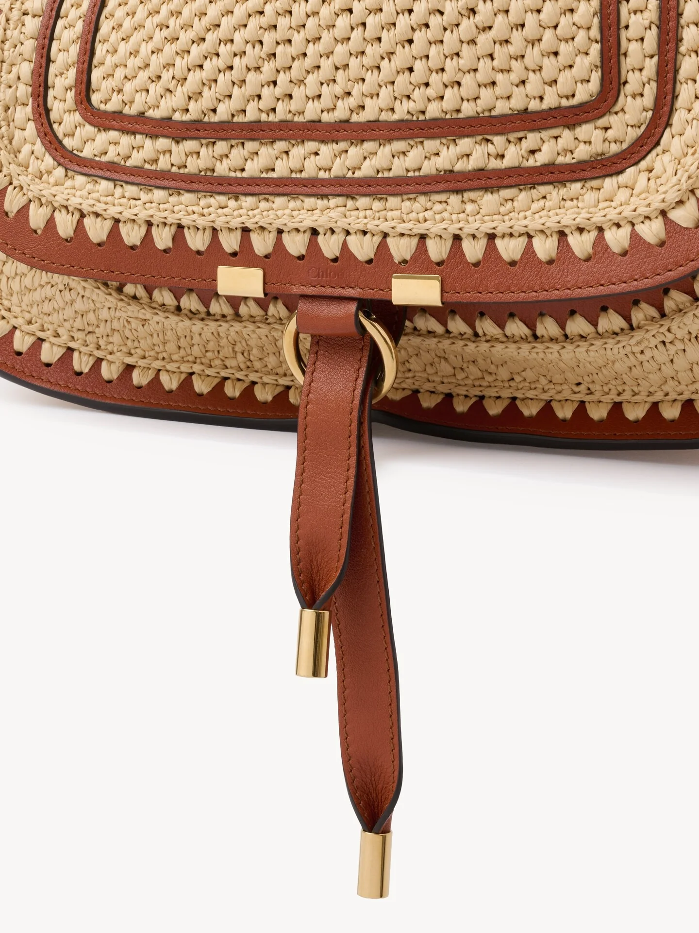 Chloé Chloè Summer Banana Mini Raffia Crossbody Bag - Image 5