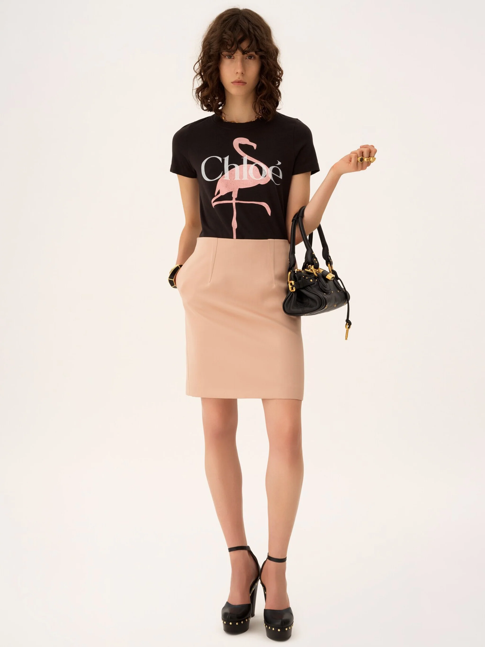 Chloé Cotton Logo Long Sleeve T-Shirt - Regular Fit - Image 4