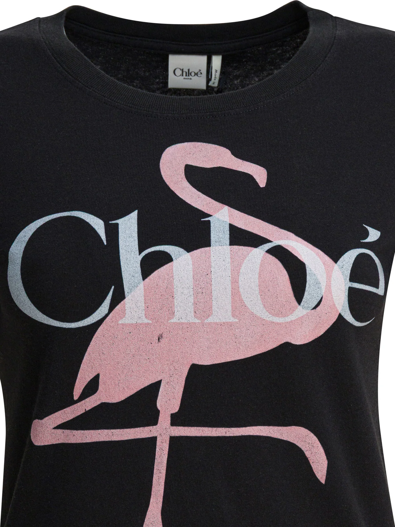 Chloé Cotton Logo Long Sleeve T-Shirt - Regular Fit - Image 5