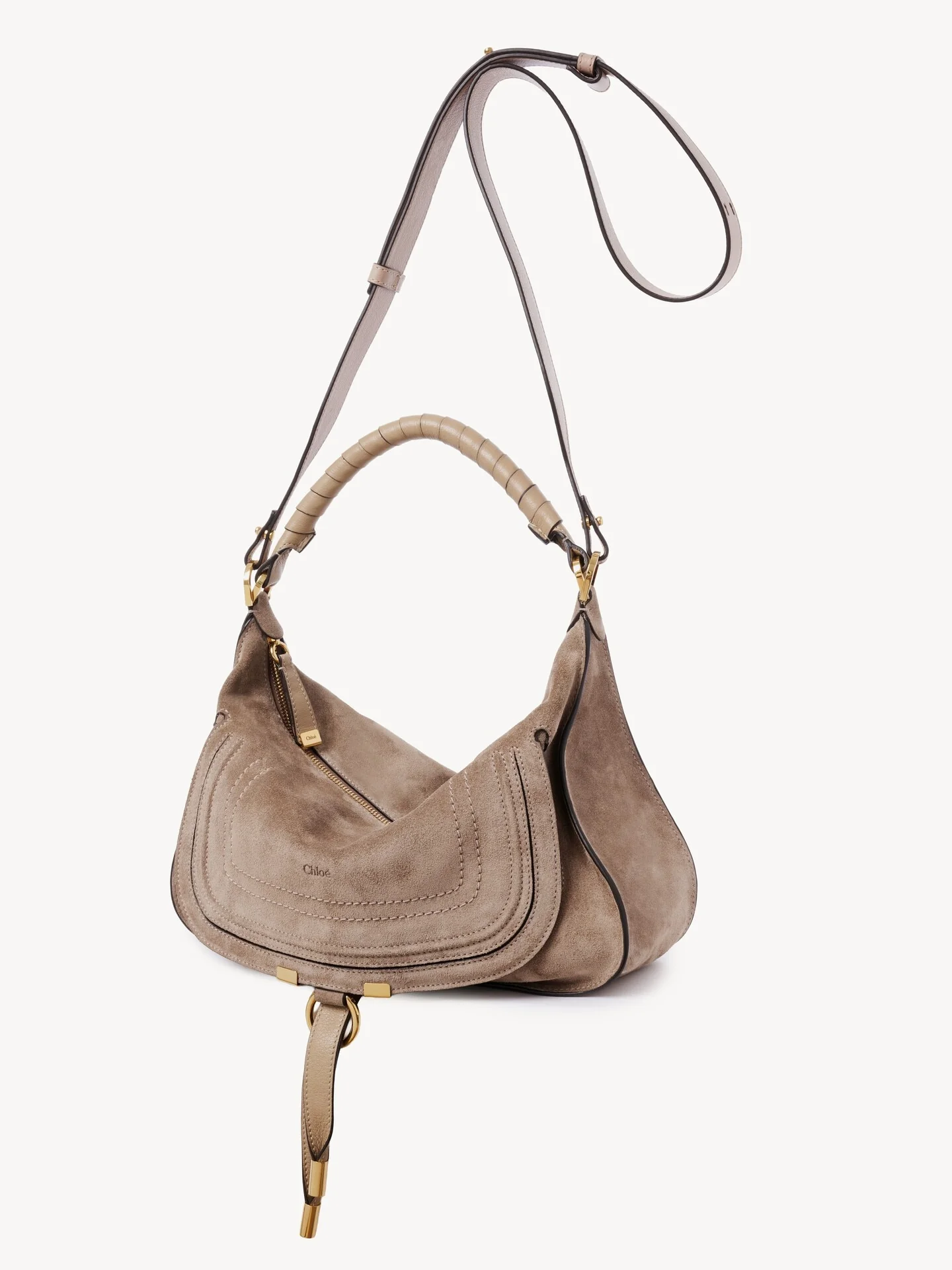 Chloé Elegant Mini Leather Bag with Adjustable Strap - Height 20 cm - Image 4