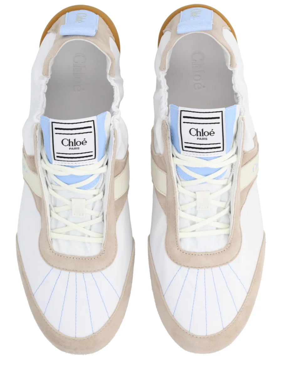 CHLOÉ Fabric and Suede Sneakers - Image 5