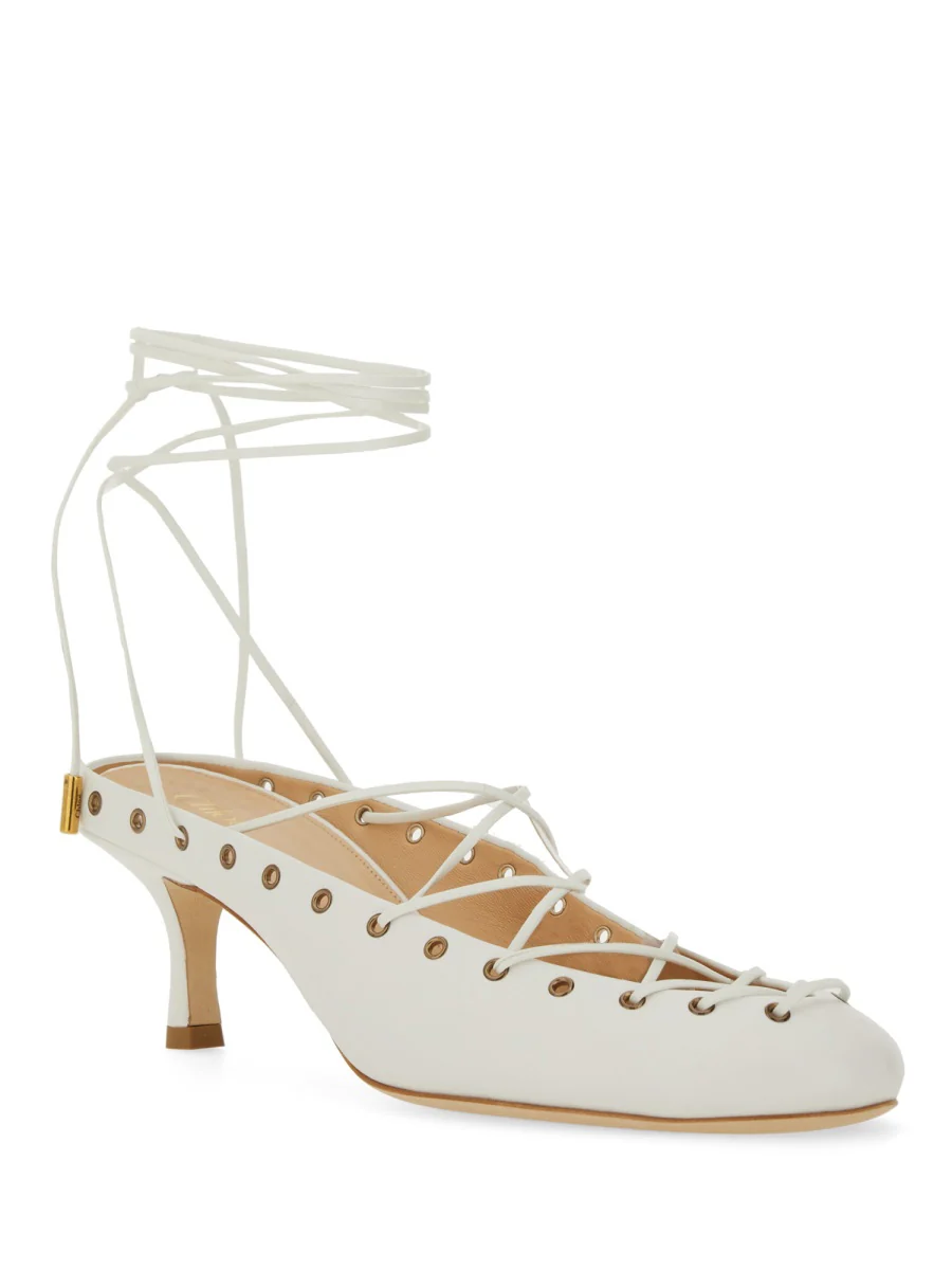 CHLOÉ Ghillies Leather Lace-up Pumps - Image 2