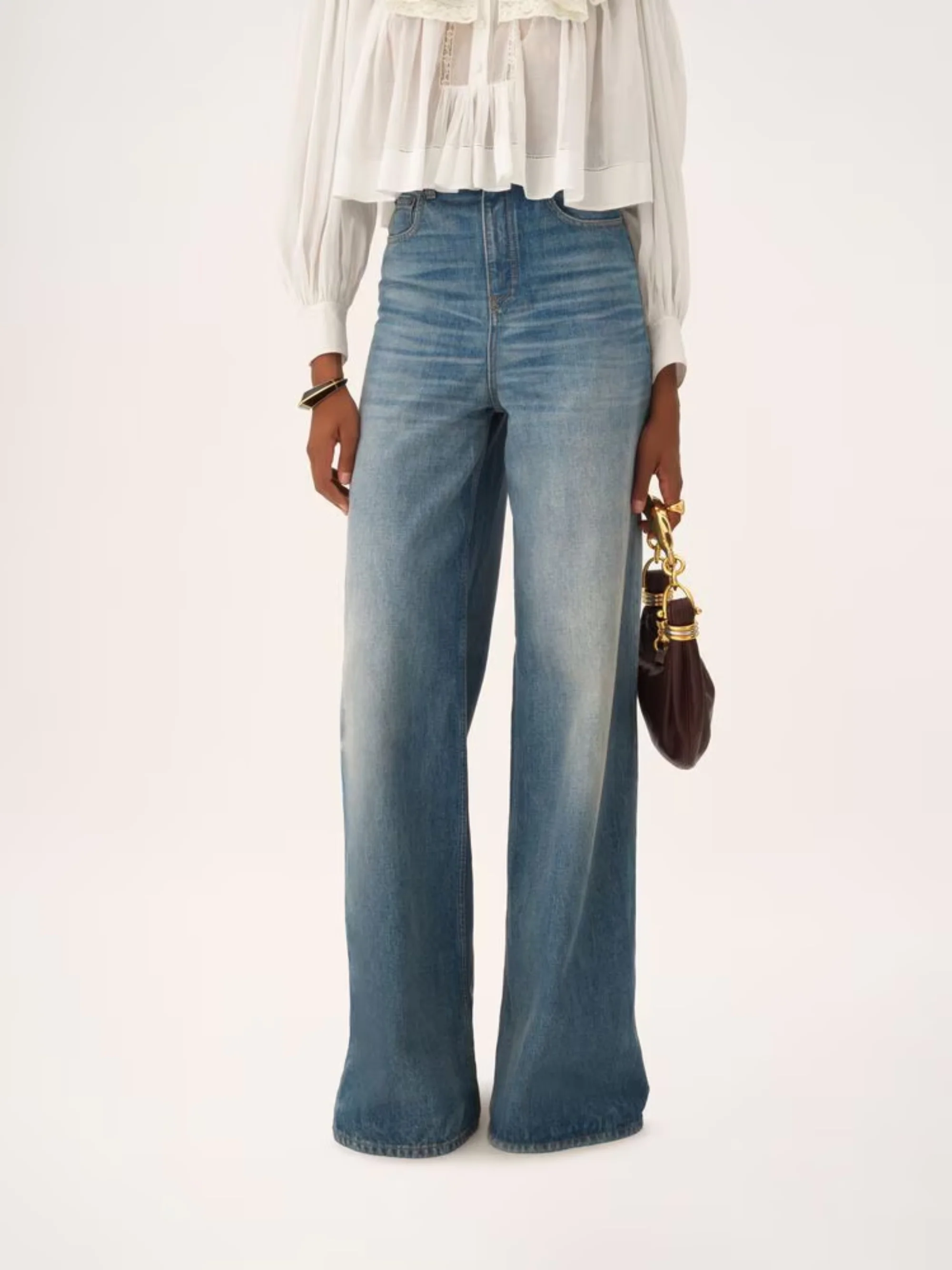 Chloé High-Waisted Wide-Leg Jeans for Women - Image 2