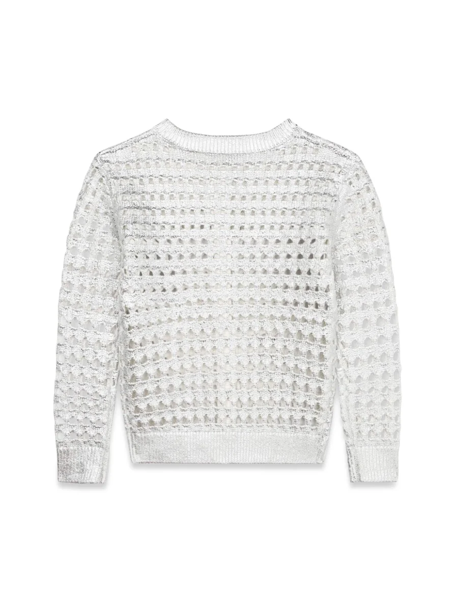 CHLOÉ Lamé Open-knit Cardigan - Image 2