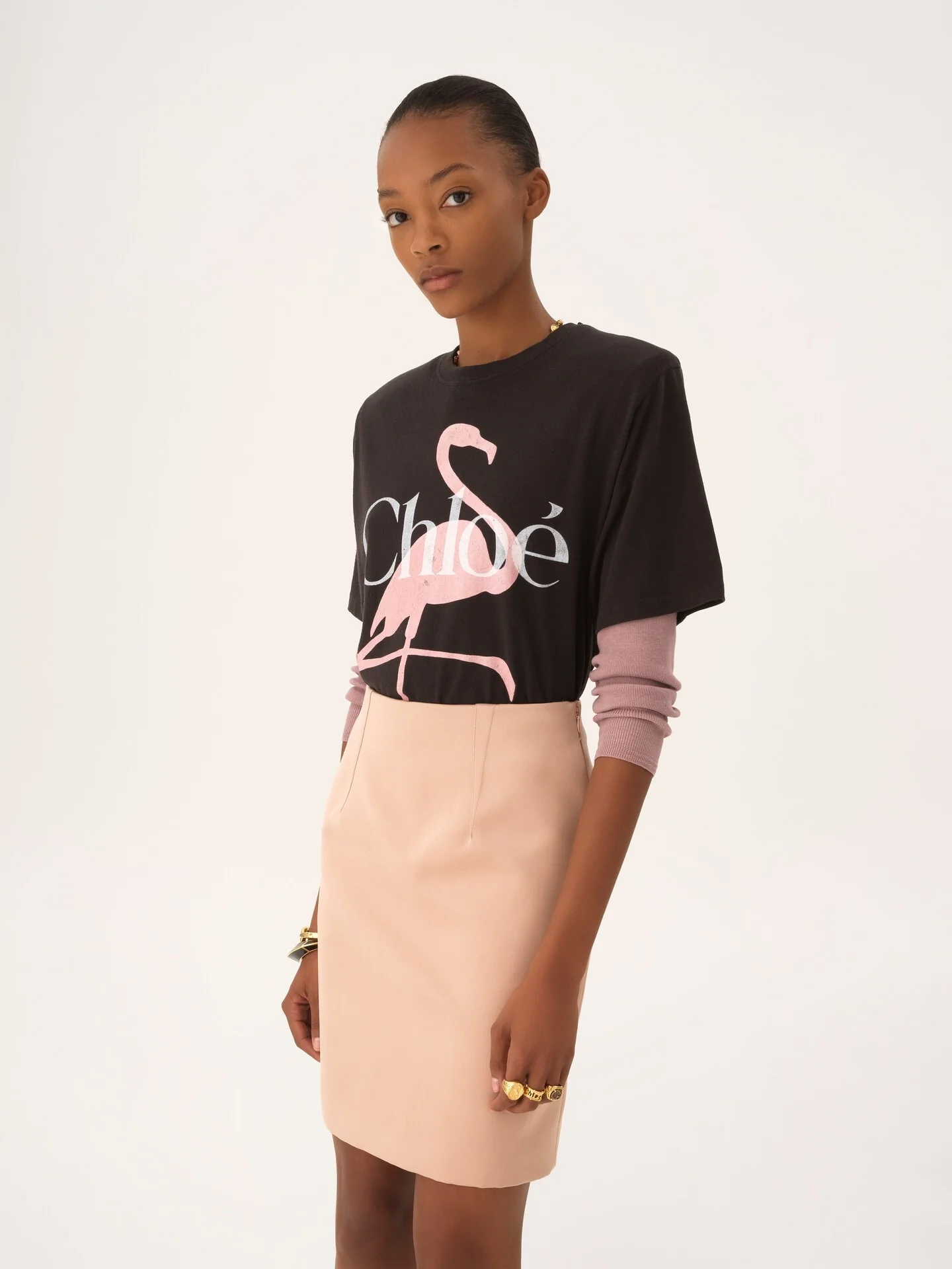 Chloé Logo Print T-Shirt Size S - Image 3