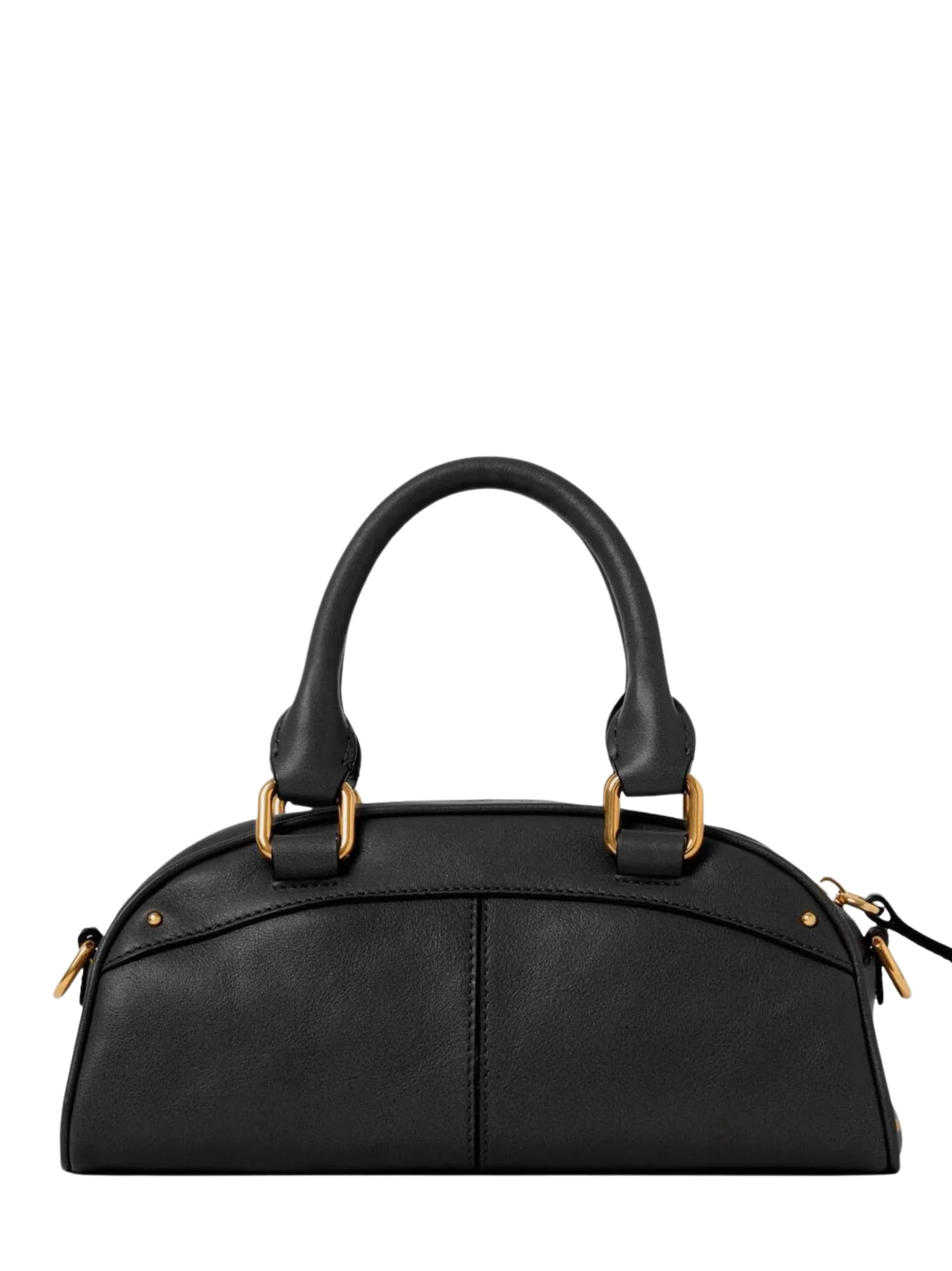 Chloé Mini Bowling Handbag with Gold Hardware - Image 3