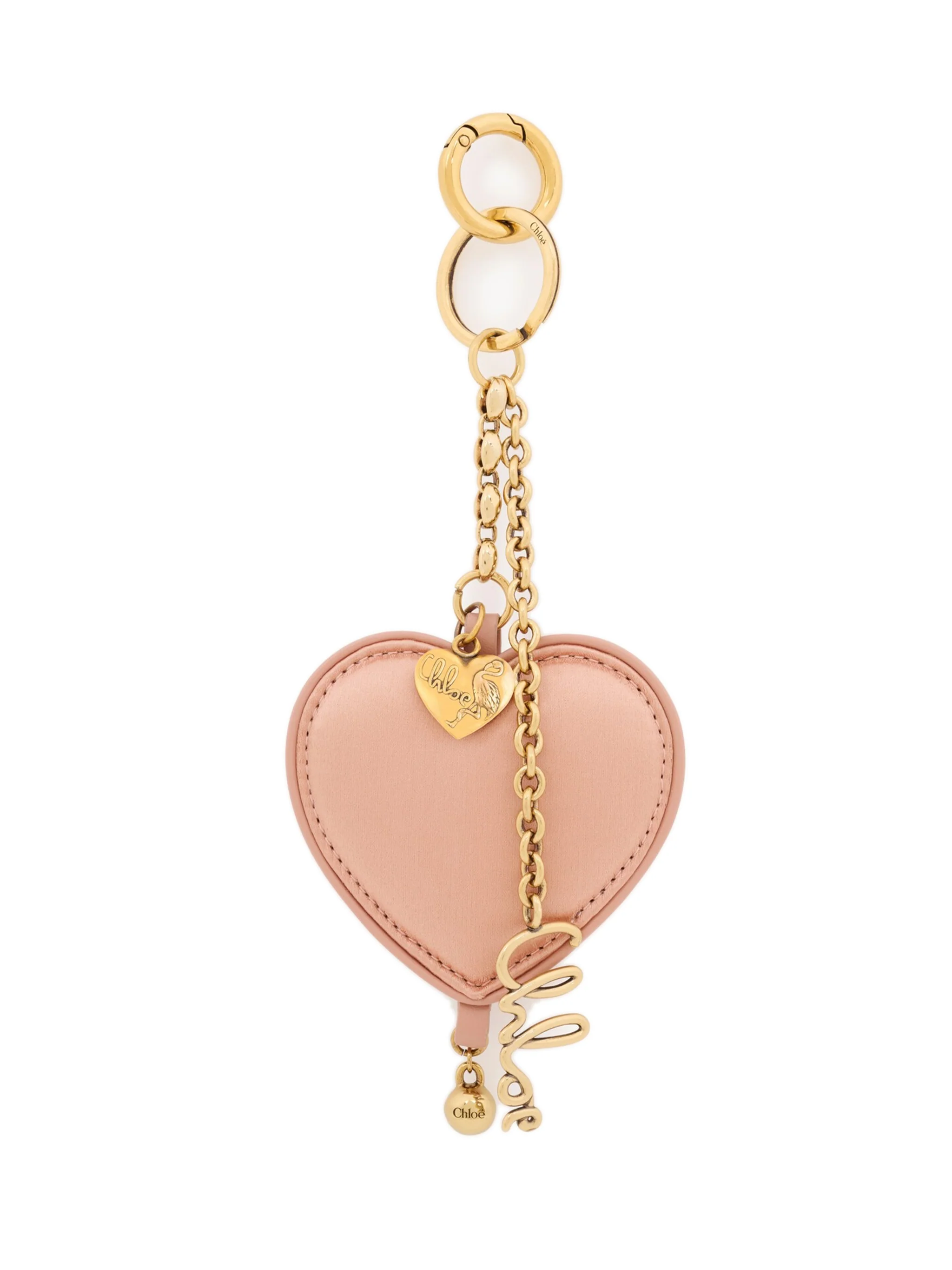 Chloé Mini Satin Handbag Charm with Engraved Logo - 8 x 18 x 3 cm