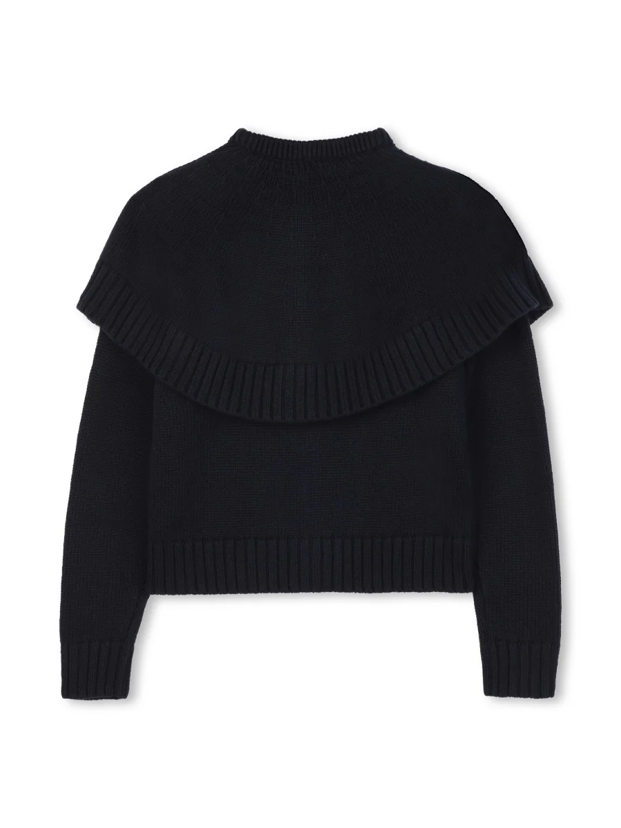 CHLOÉ Mock-neck Logo-patch Sweatshirt - Image 2