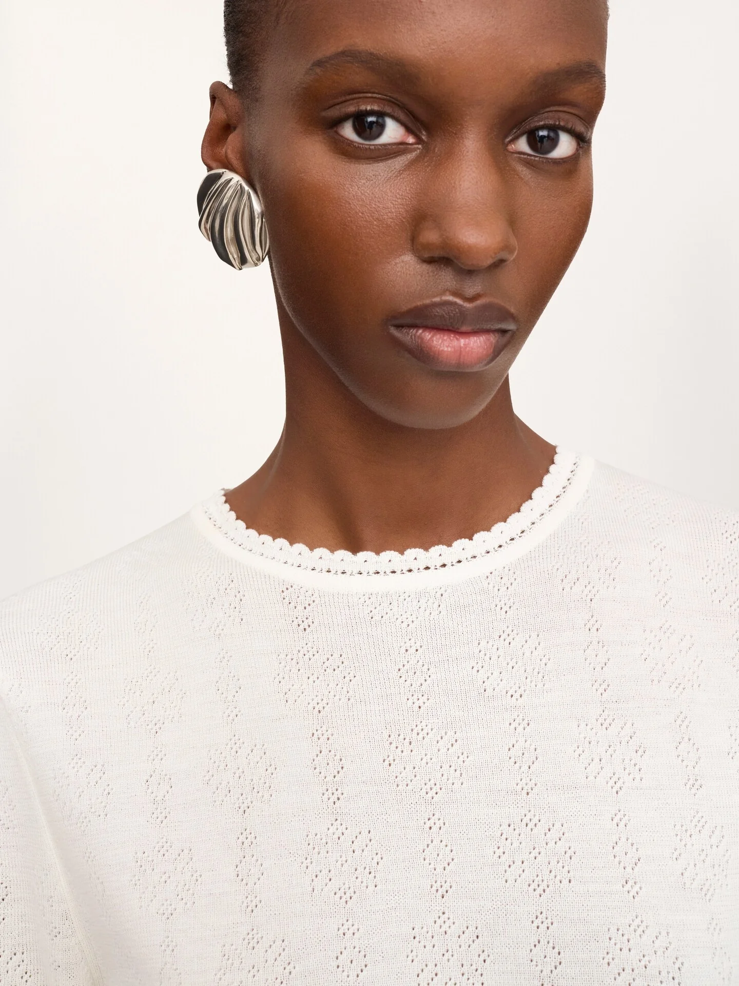 Chloé Ruffled Hem Knit Sweater - Size S - Image 6