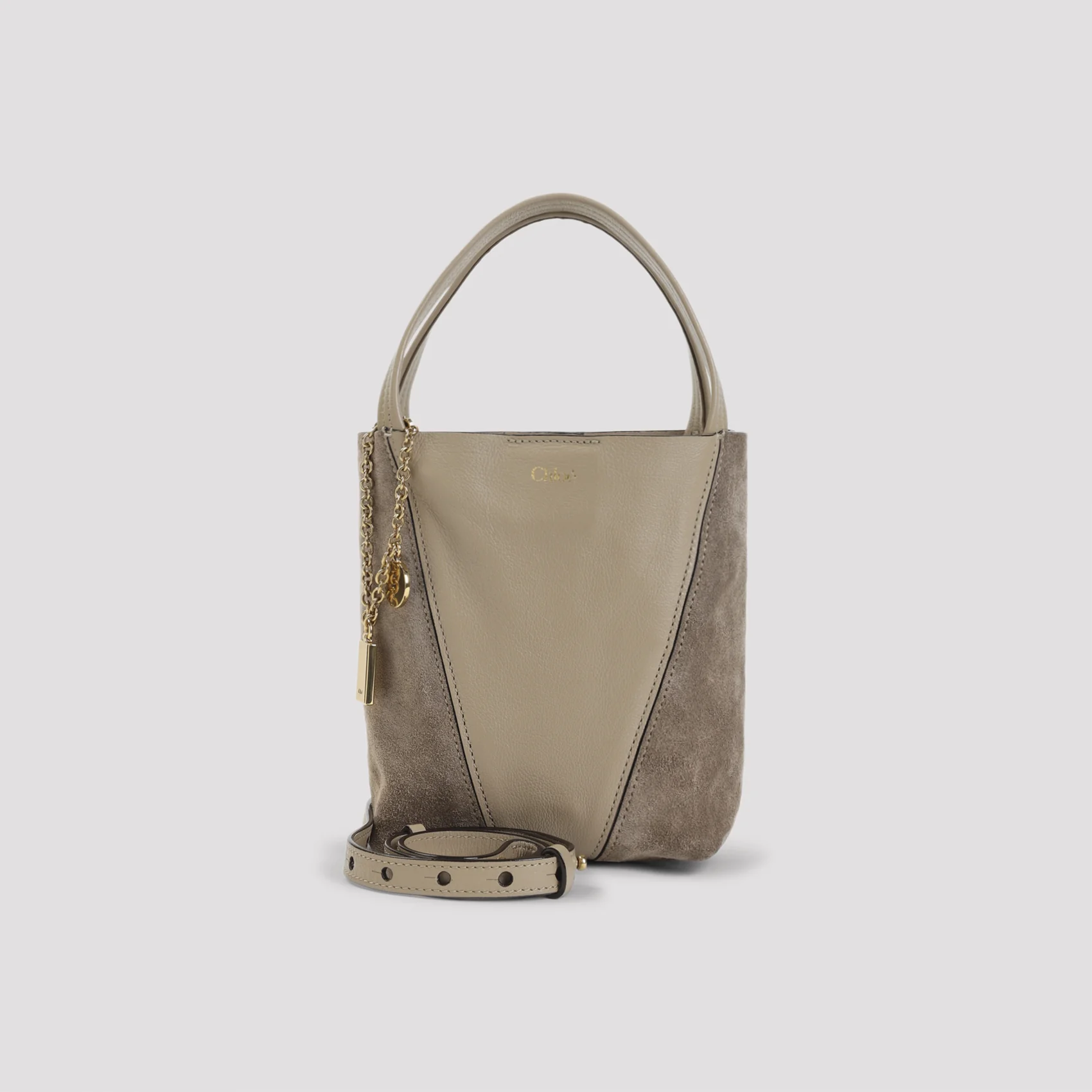 Chloe Spin Panelled Small Tote Bag - Image 3