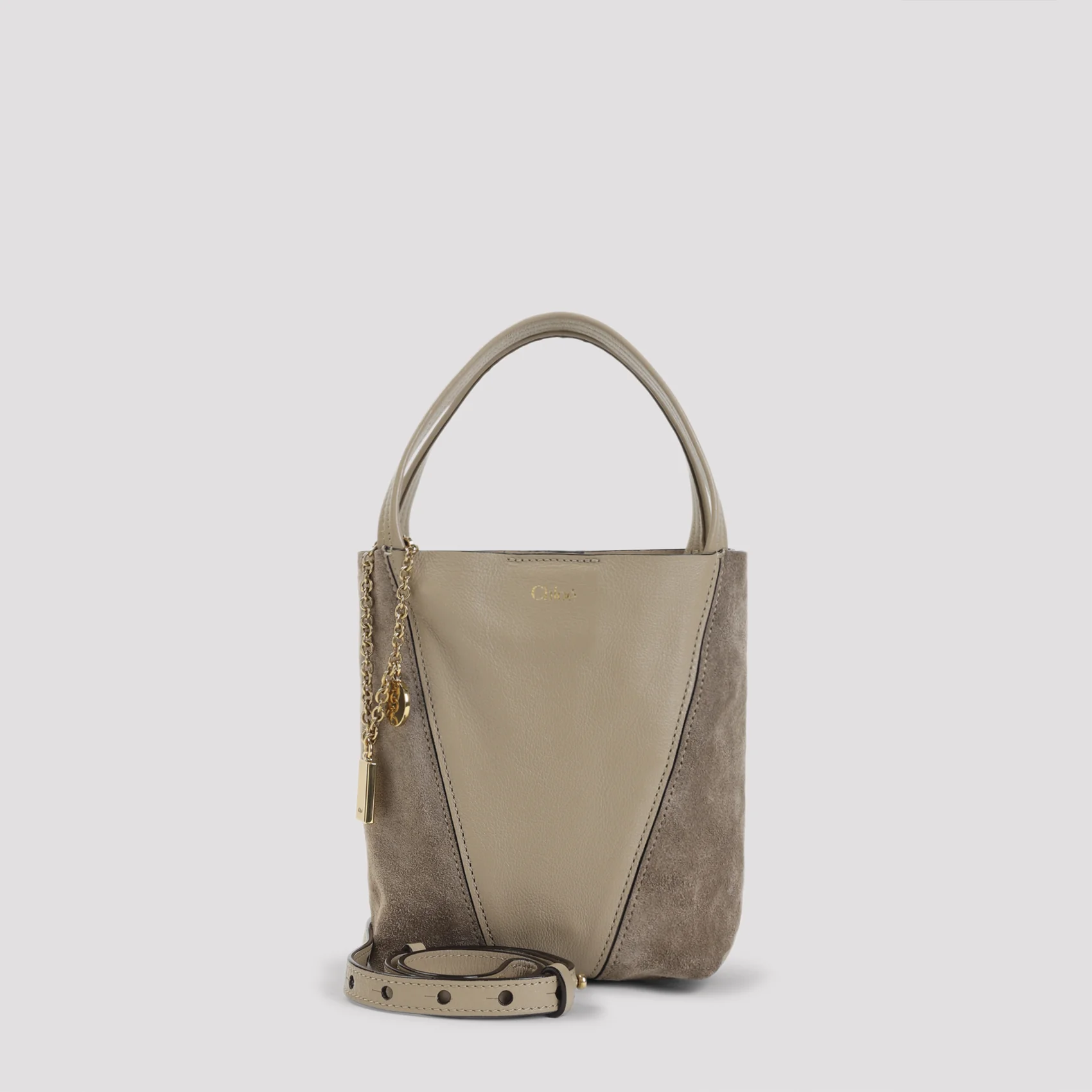Chloe Spin Panelled Small Tote Bag - Image 7