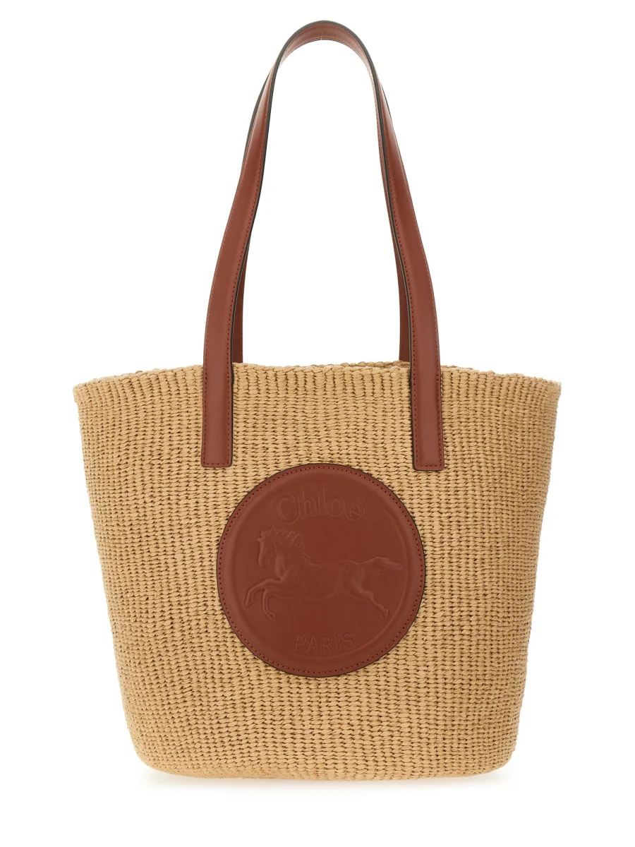 CHLOÉ Spin Tote Bag in Grained Leather