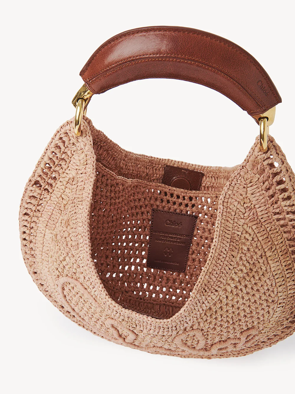 Chloé Summer Hobo Handbag with Internal Pocket - Dimensions: L 36 x H 21.5 cm - Image 5