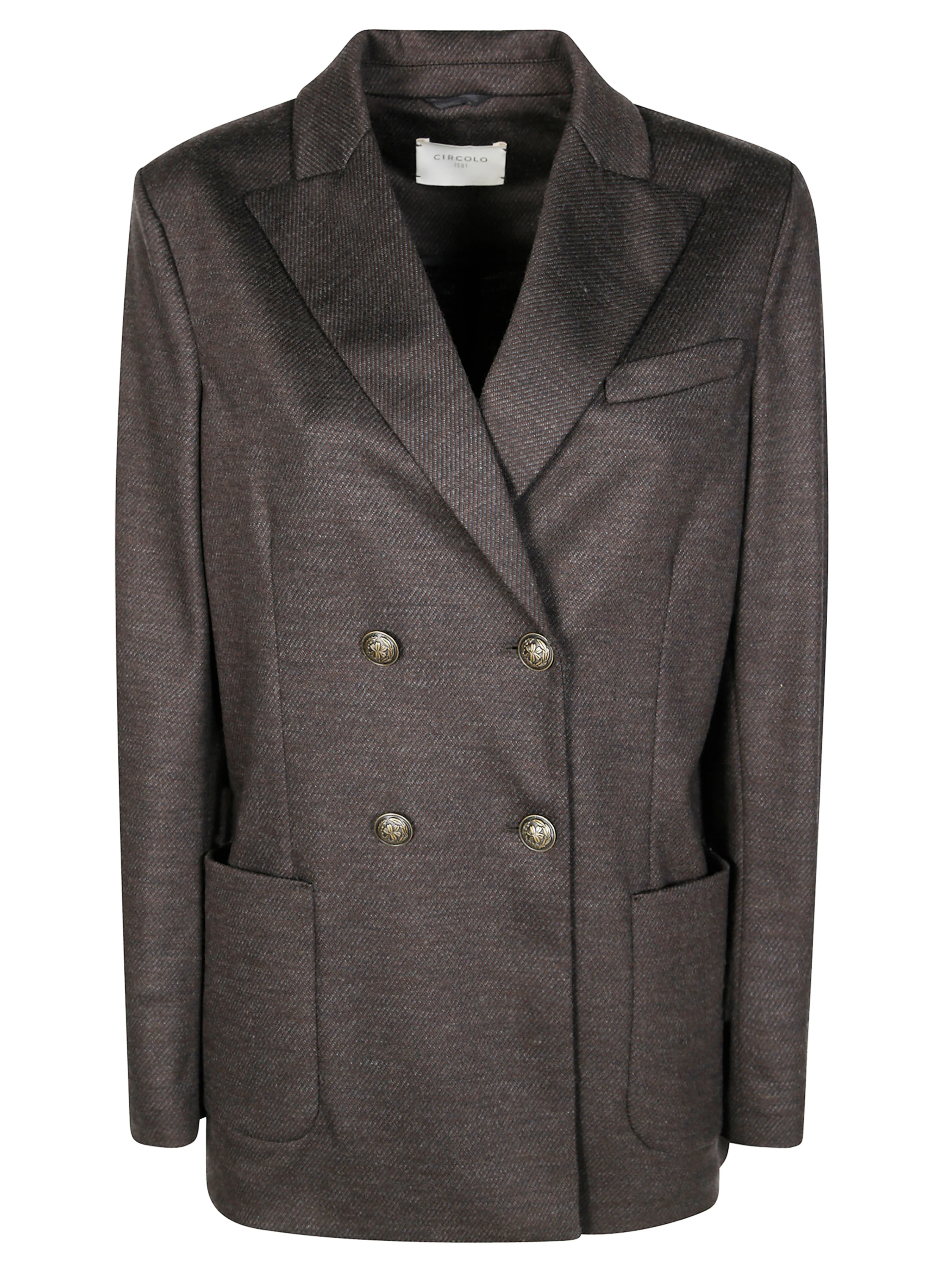Circolo Double-Breasted Wool Jacket for Women