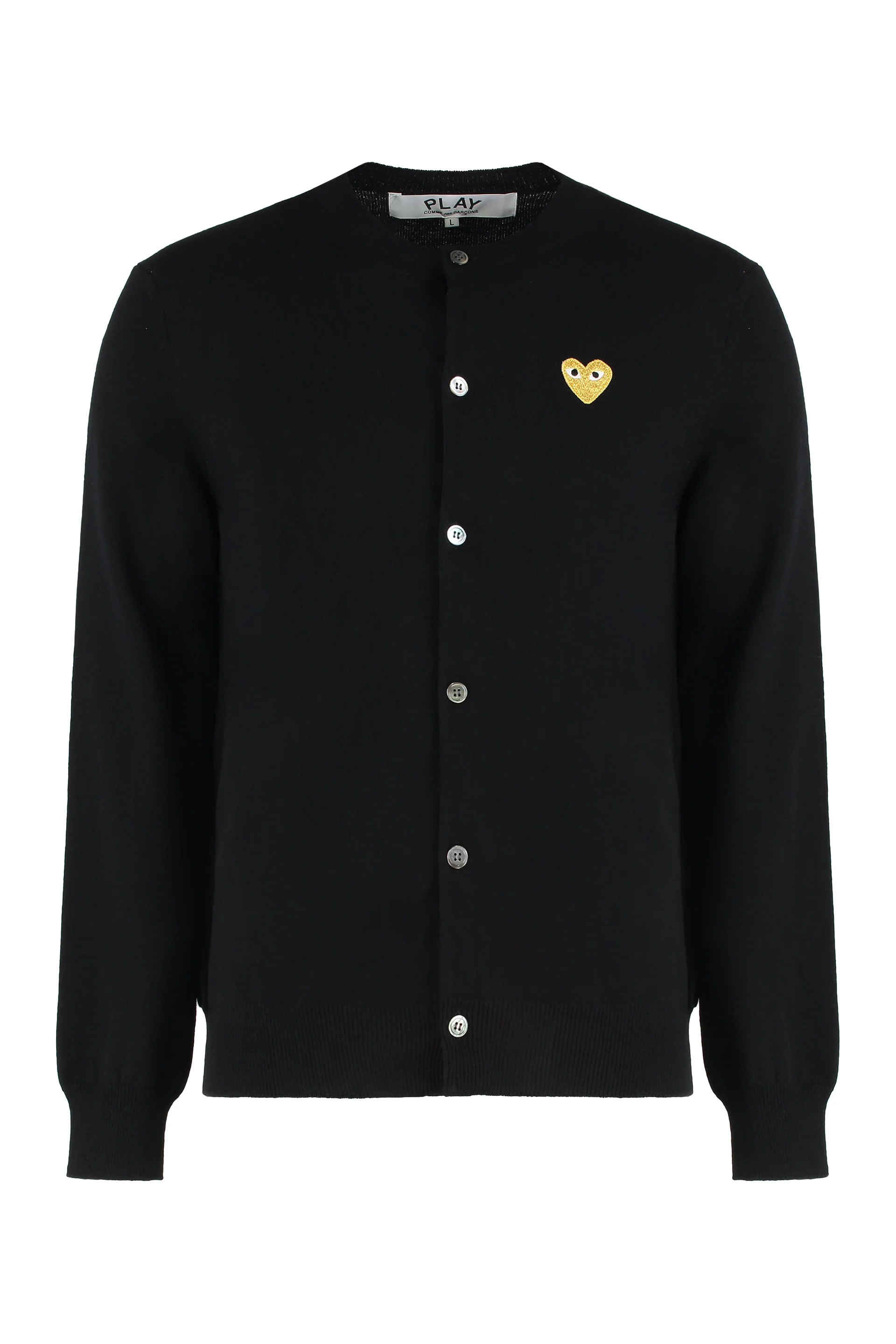 Comme des Garçons PLAY Cardigan in Wool with Logo