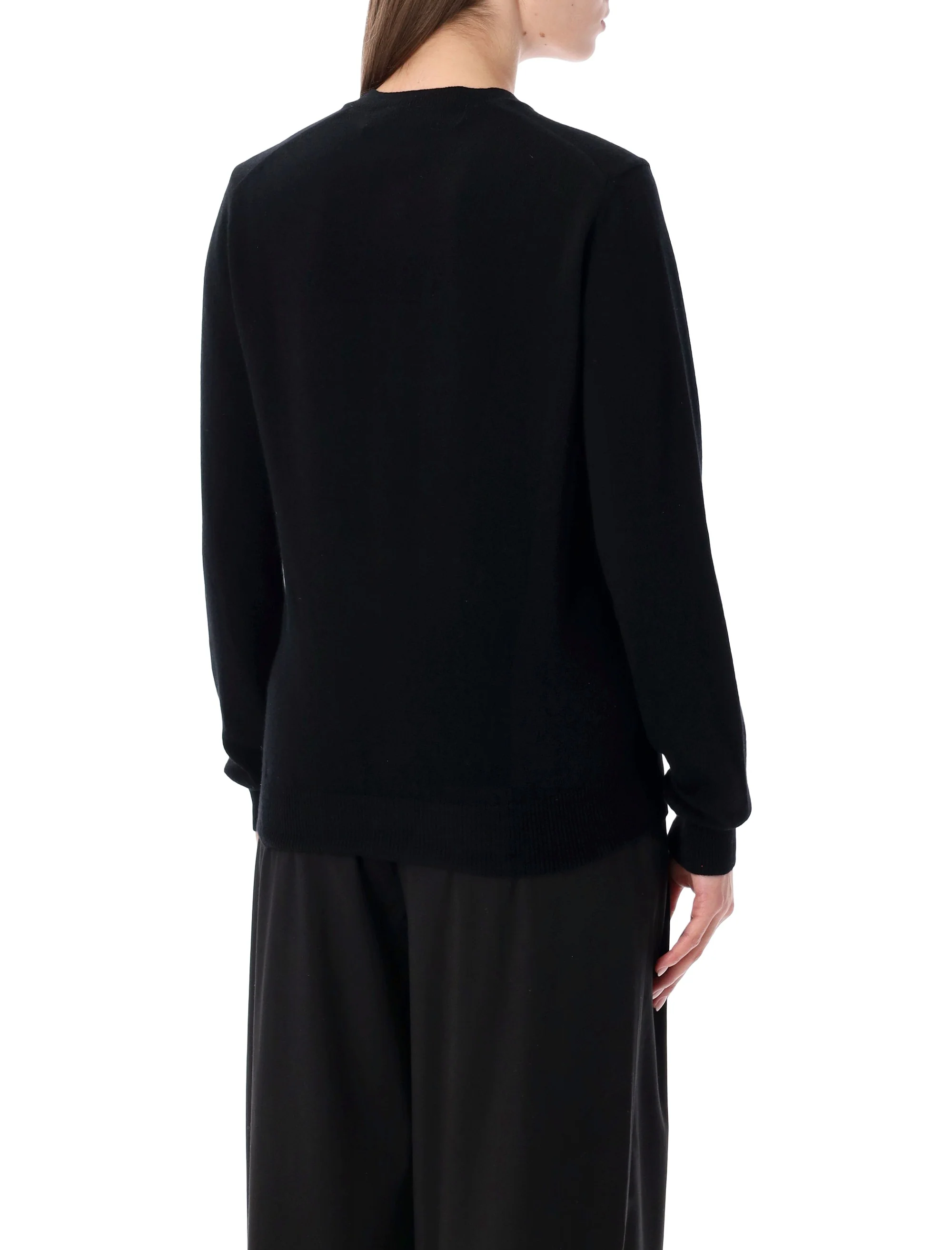 Comme Des Garcons Play Timeless Cardigan with Crystal Heart - Size S - Image 2