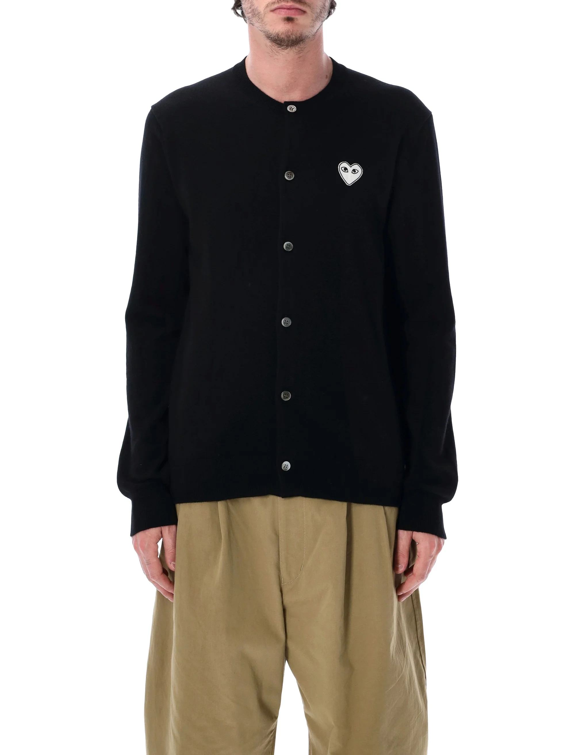 Comme Des Garcons Play Timeless Wool Cardigan - Size L