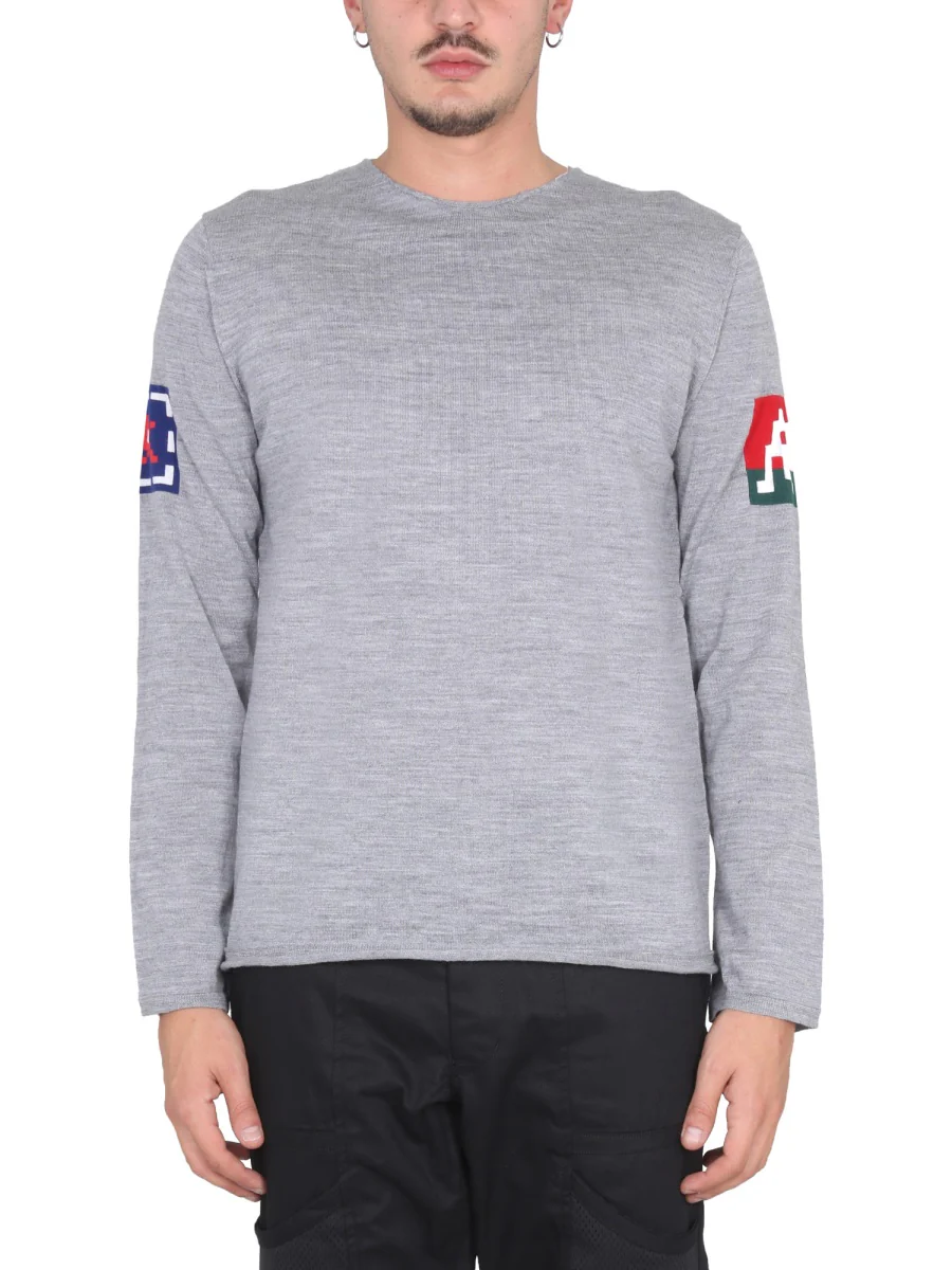 COMME DES GARCONS SHIRT Invader Graphic Knit