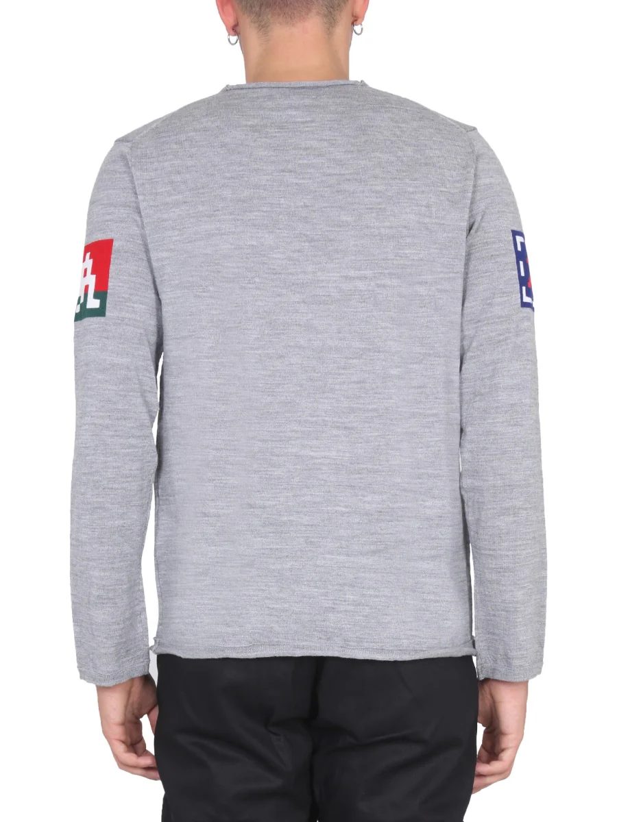 COMME DES GARCONS SHIRT Invader Graphic Knit - Image 3