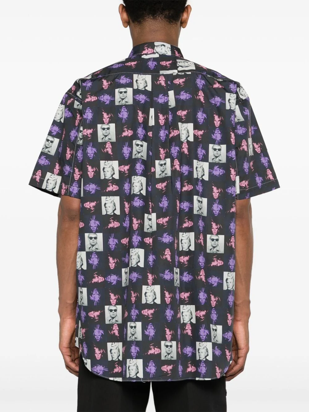 Comme Des Garçons Shirt Modern Print Short Sleeve Shirt for Men - Image 4