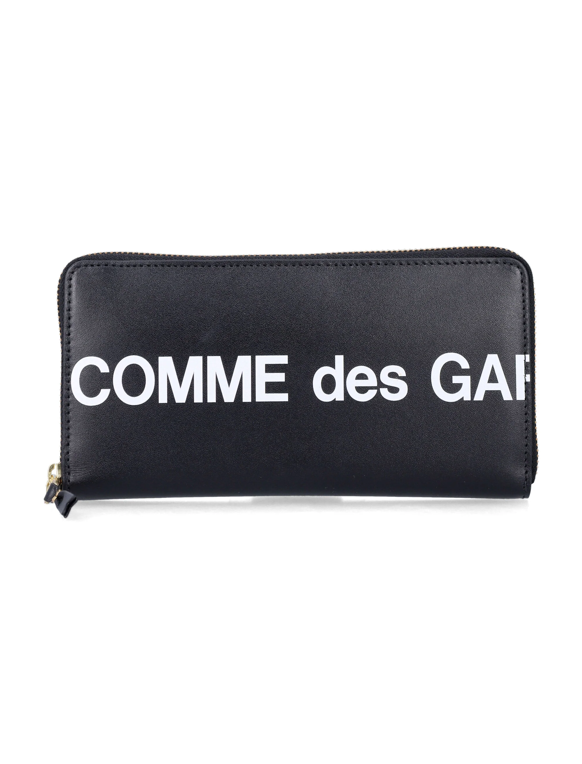 Comme Des Garcons Wallet Leather Logo Horizontal All-Around Zip Wallet (10.5 x 20 cm) - Image 3