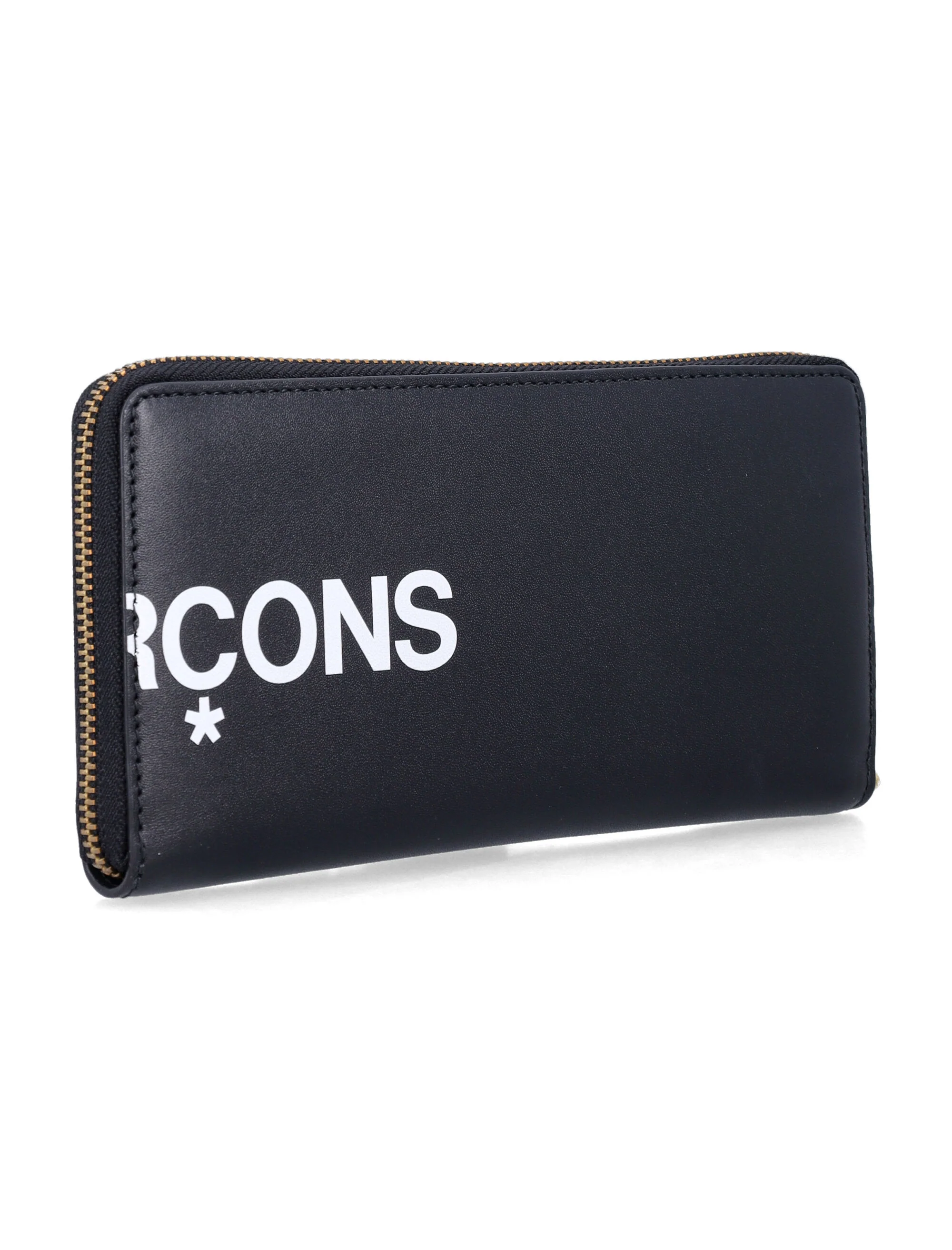 Comme Des Garcons Wallet Leather Logo Horizontal All-Around Zip Wallet (10.5 x 20 cm) - Image 4