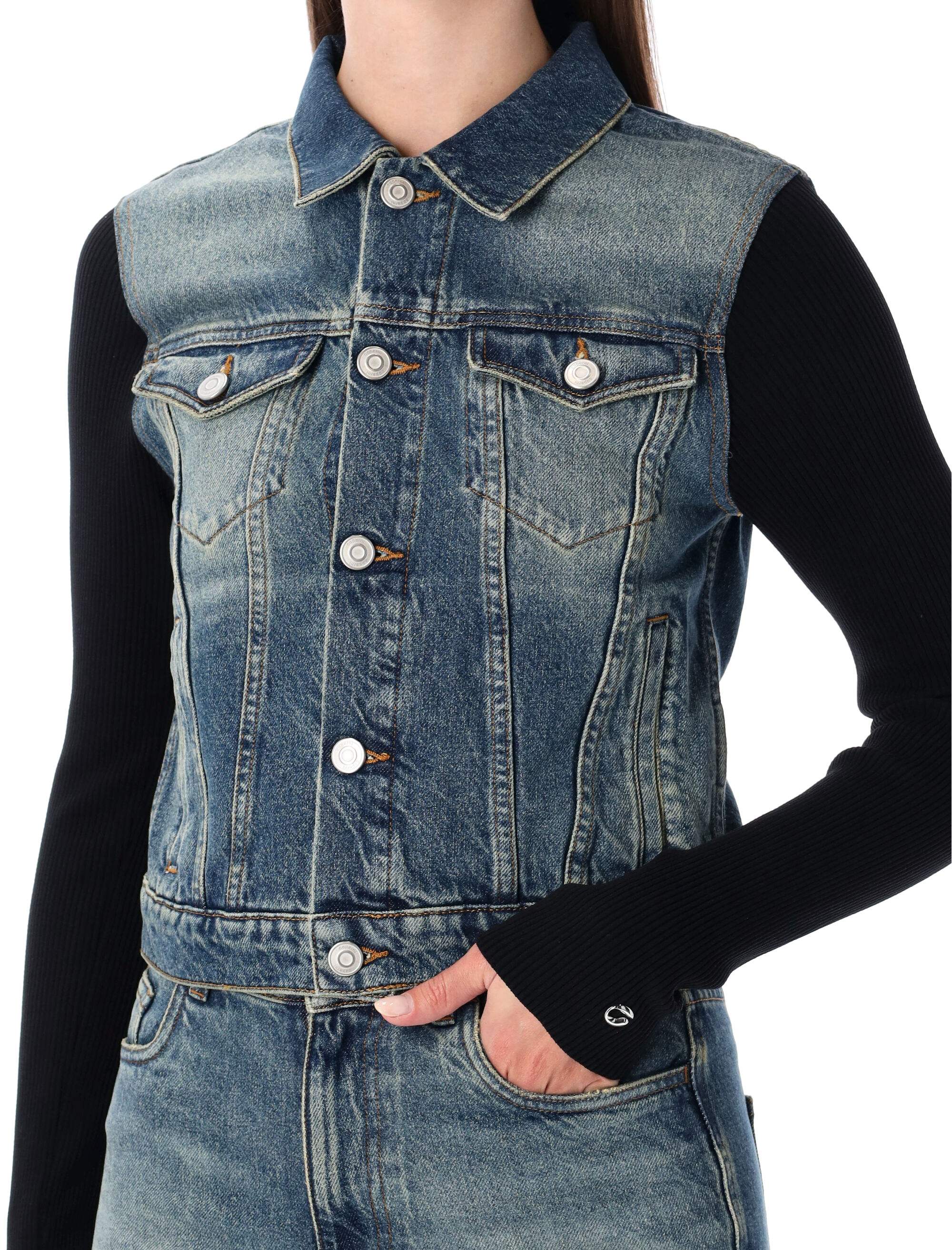 Coperni Hybrid Denim-knit Jacket - Image 3