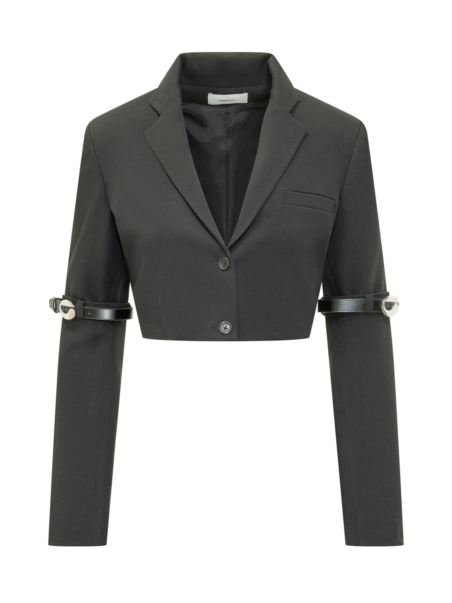 Coperni Mini Hybrid Short Jacket with Sleeve Straps