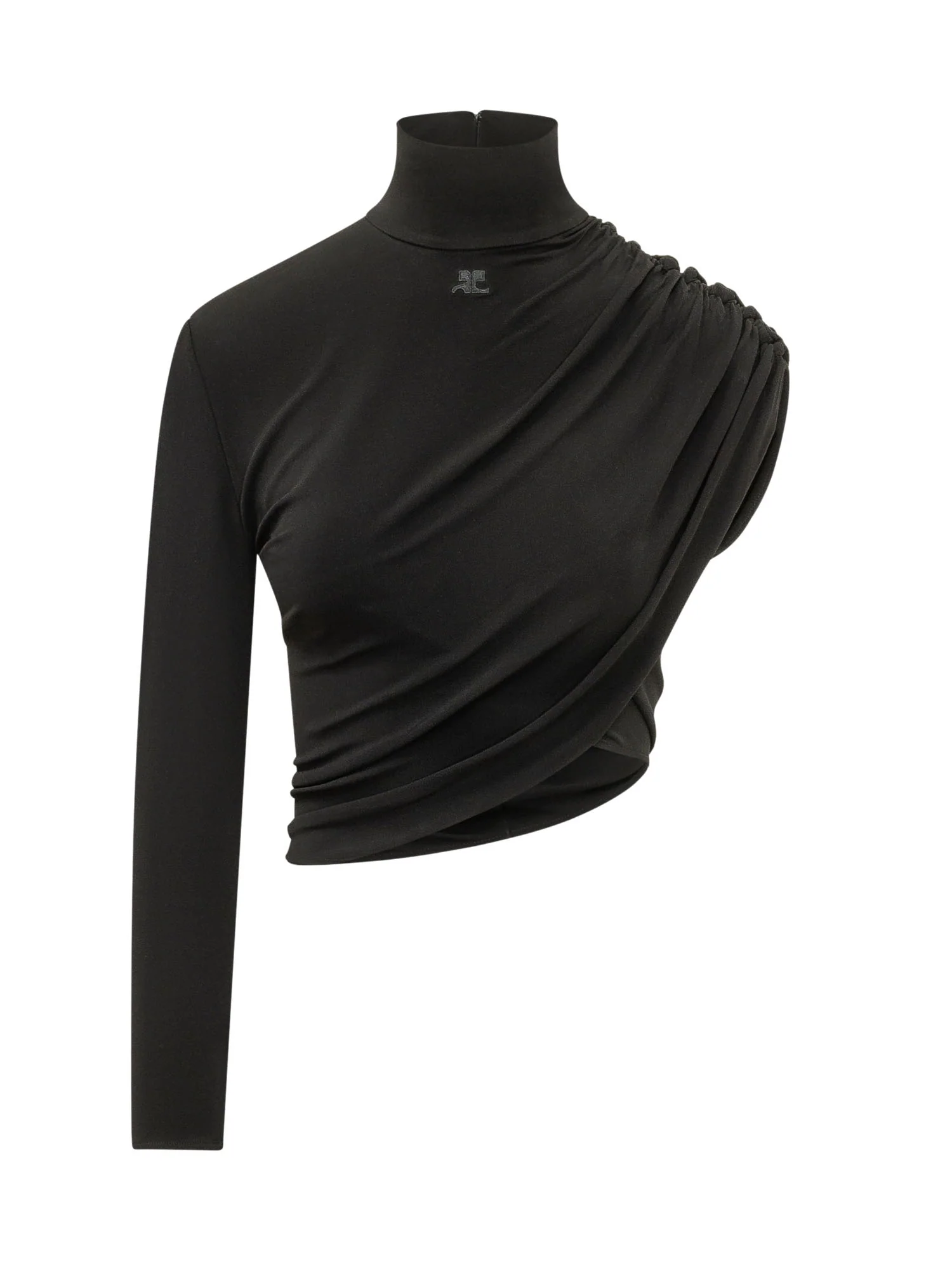Courreges Asymmetrical Draped Top