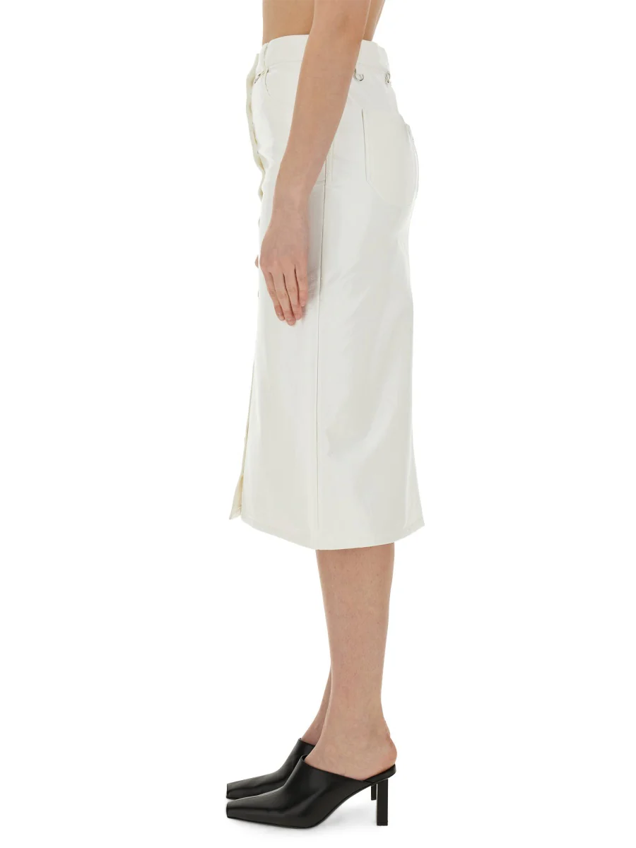 COURREGES Buttoned Mini Skirt - Image 4