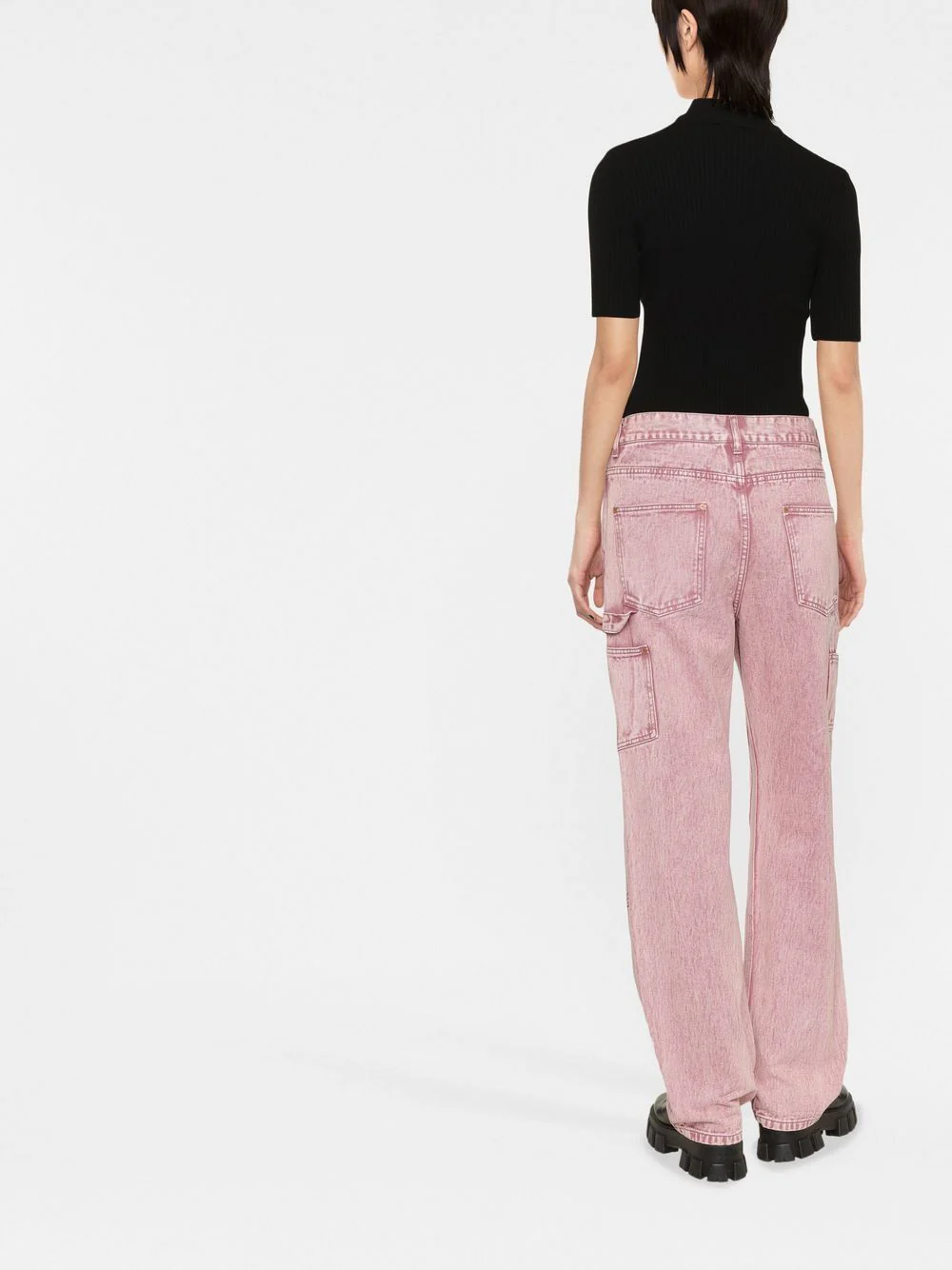 Courreges COURREGÈS Reedition Short Sleeves Ribbed Knitted Sweater - Image 7