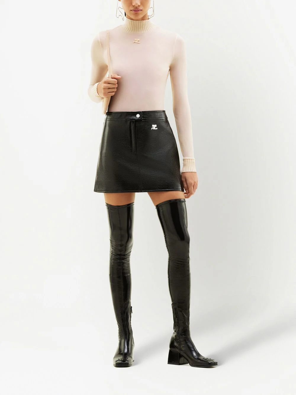 Courreges COURREGÈS Reedition Vinyl Mini Skirt - Image 6