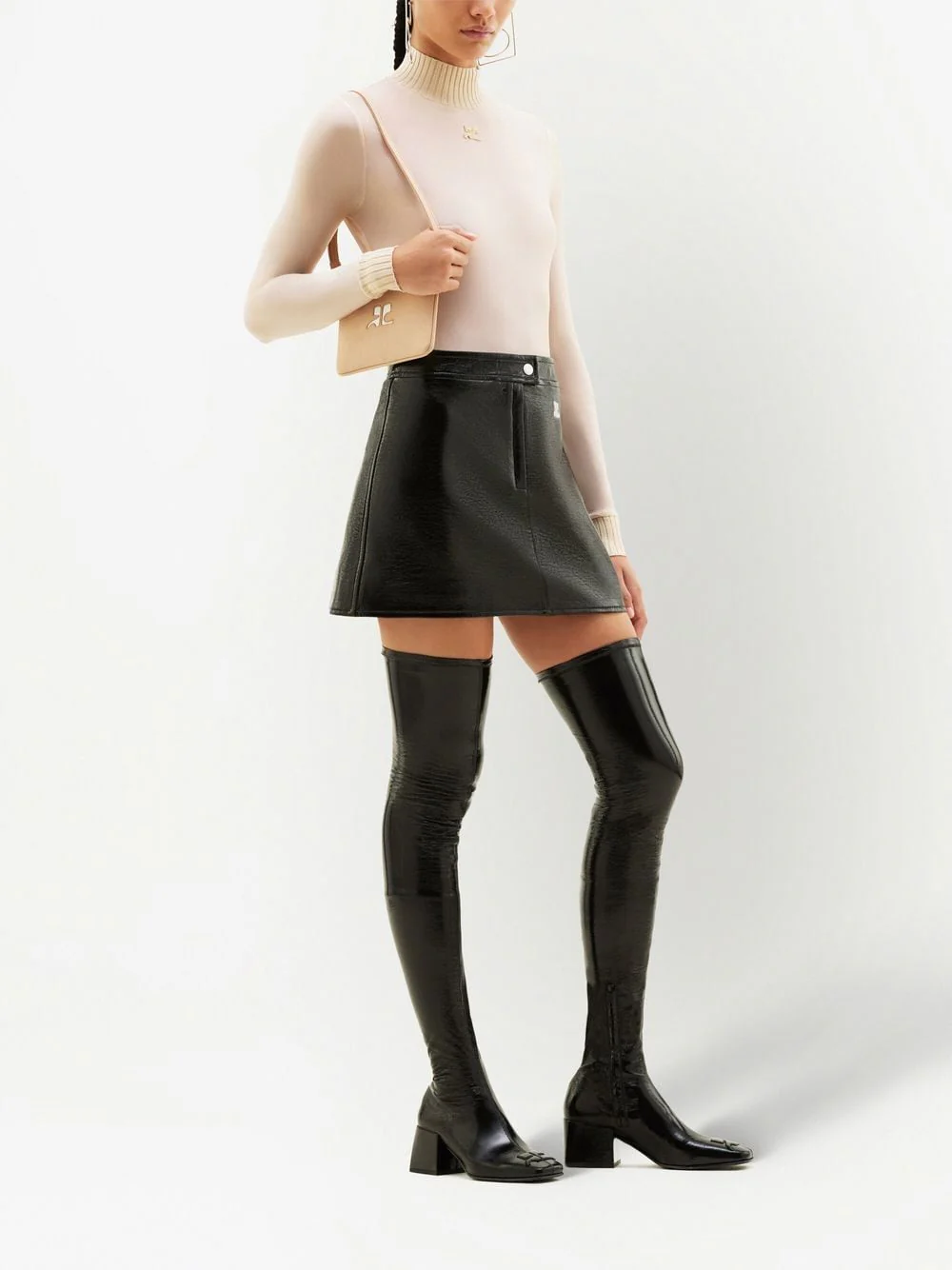 Courreges COURREGÈS Reedition Vinyl Mini Skirt - Image 7