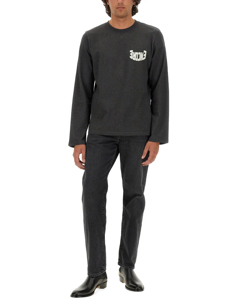 COURREGES Crewneck Long-Sleeve T-Shirt - Image 2