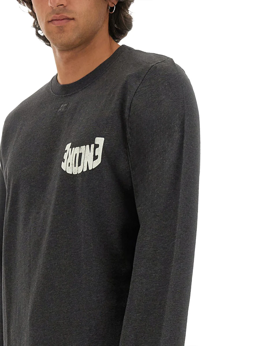 COURREGES Crewneck Long-Sleeve T-Shirt - Image 4